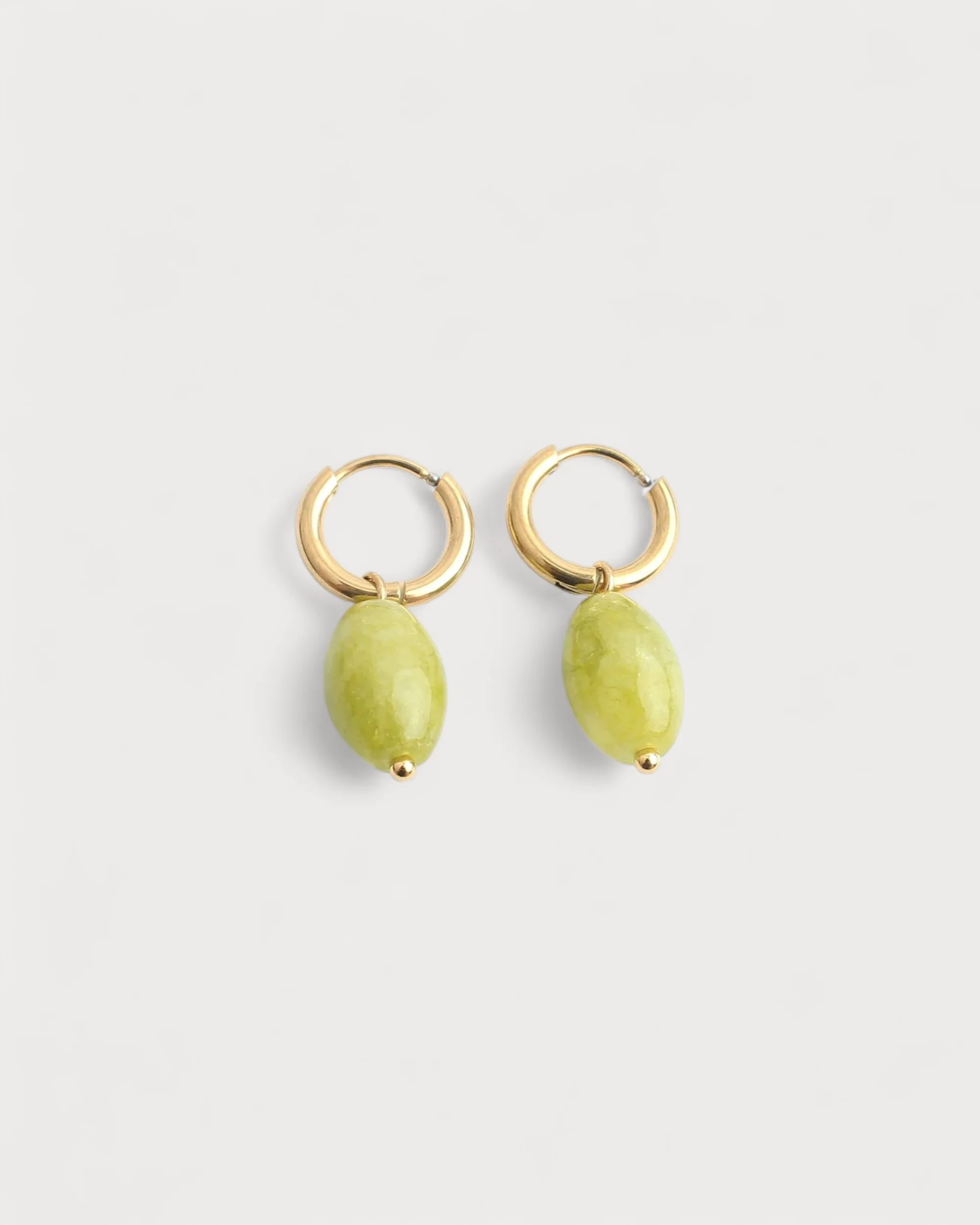 Freyde - Earrings - Natural Stone - Stainless Steel - Image 3