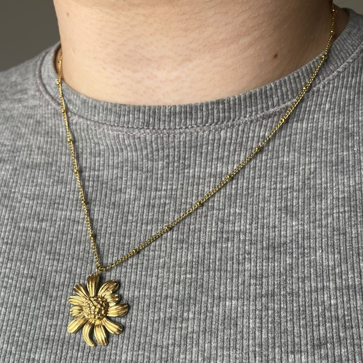 Gerbera - Necklace - Stainless Steel - Image 2