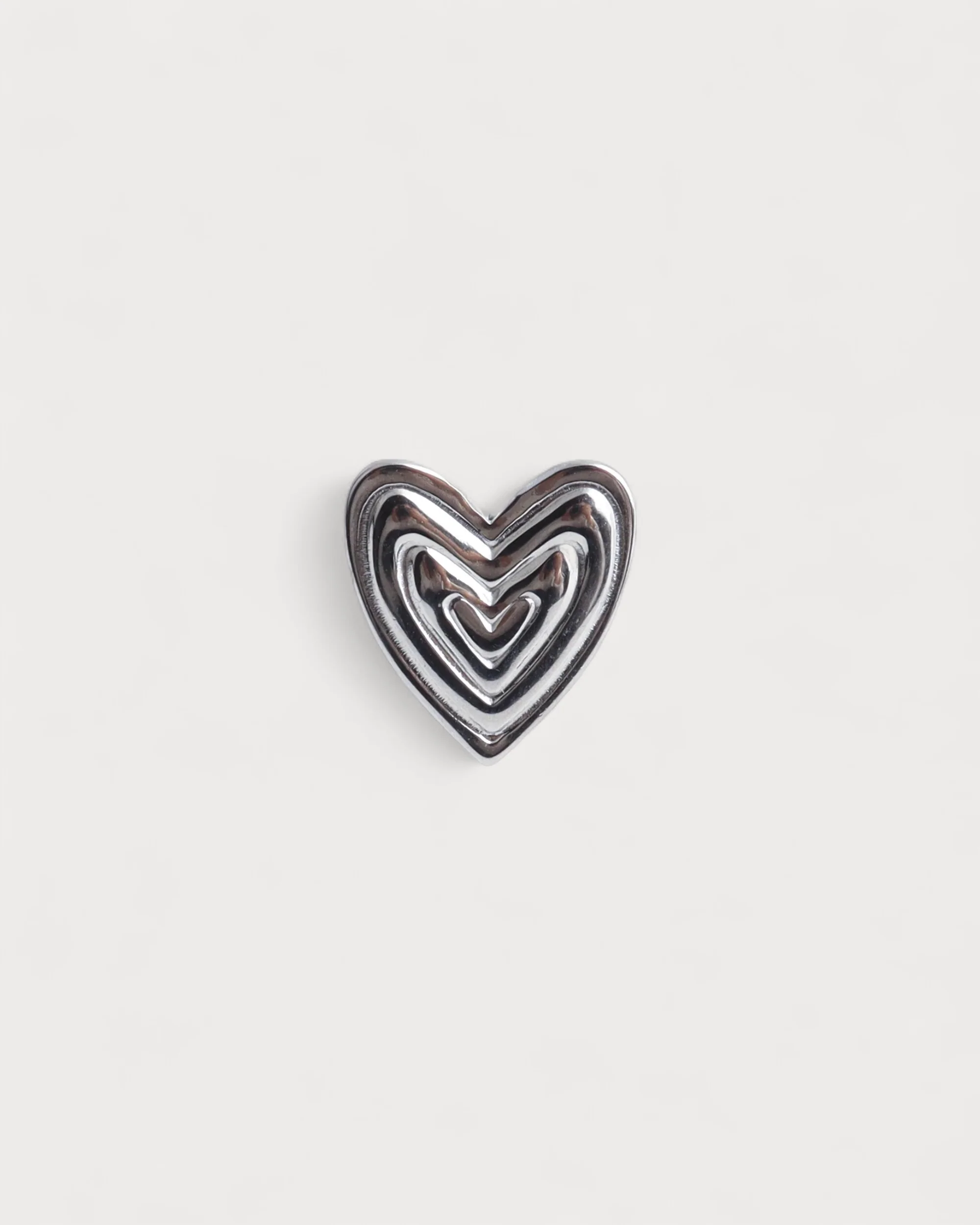 Groovy Heart - Ring - Stainless Steel - Adjustable - Image 4