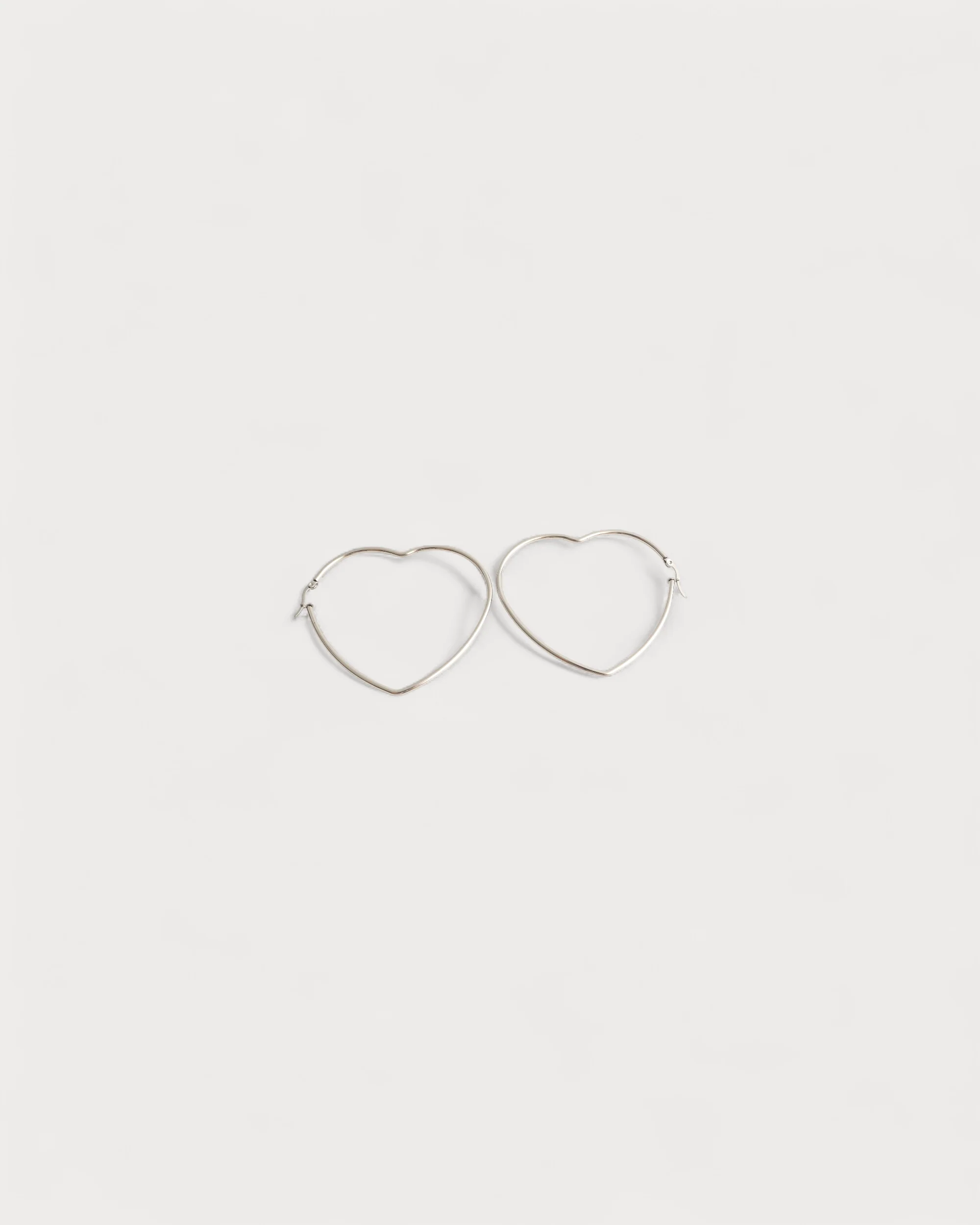 Heart Hoops - Earrings - Stainless Steel - Image 10