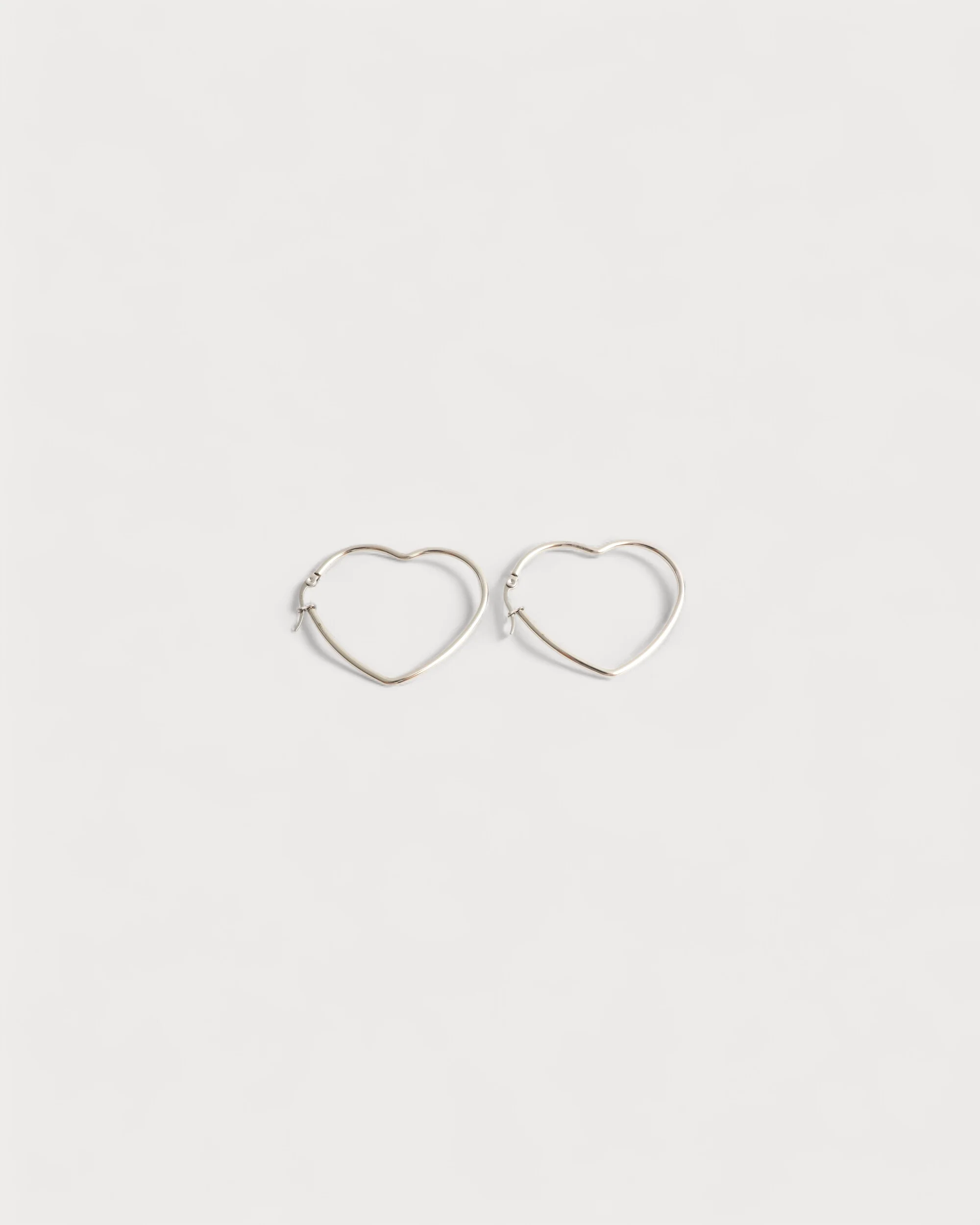 Heart Hoops - Earrings - Stainless Steel - Image 6