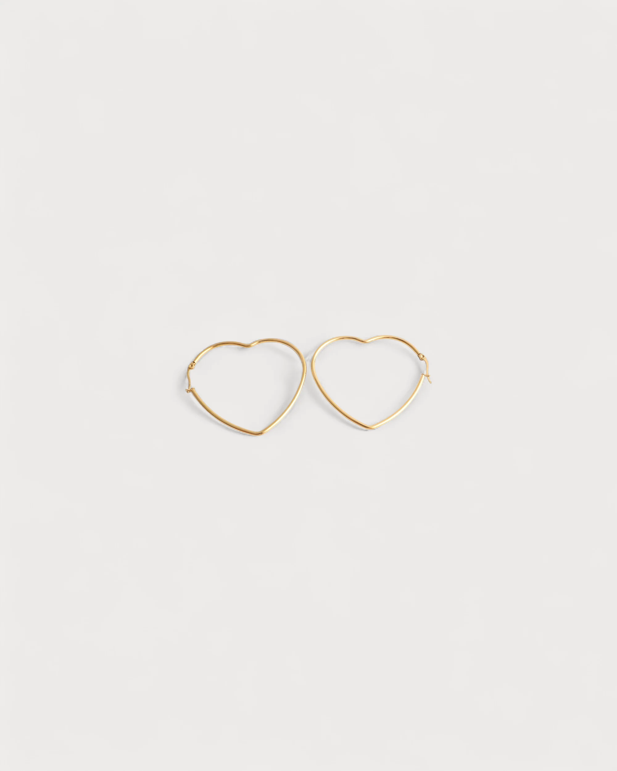 Heart Hoops - Earrings - Stainless Steel - Image 7