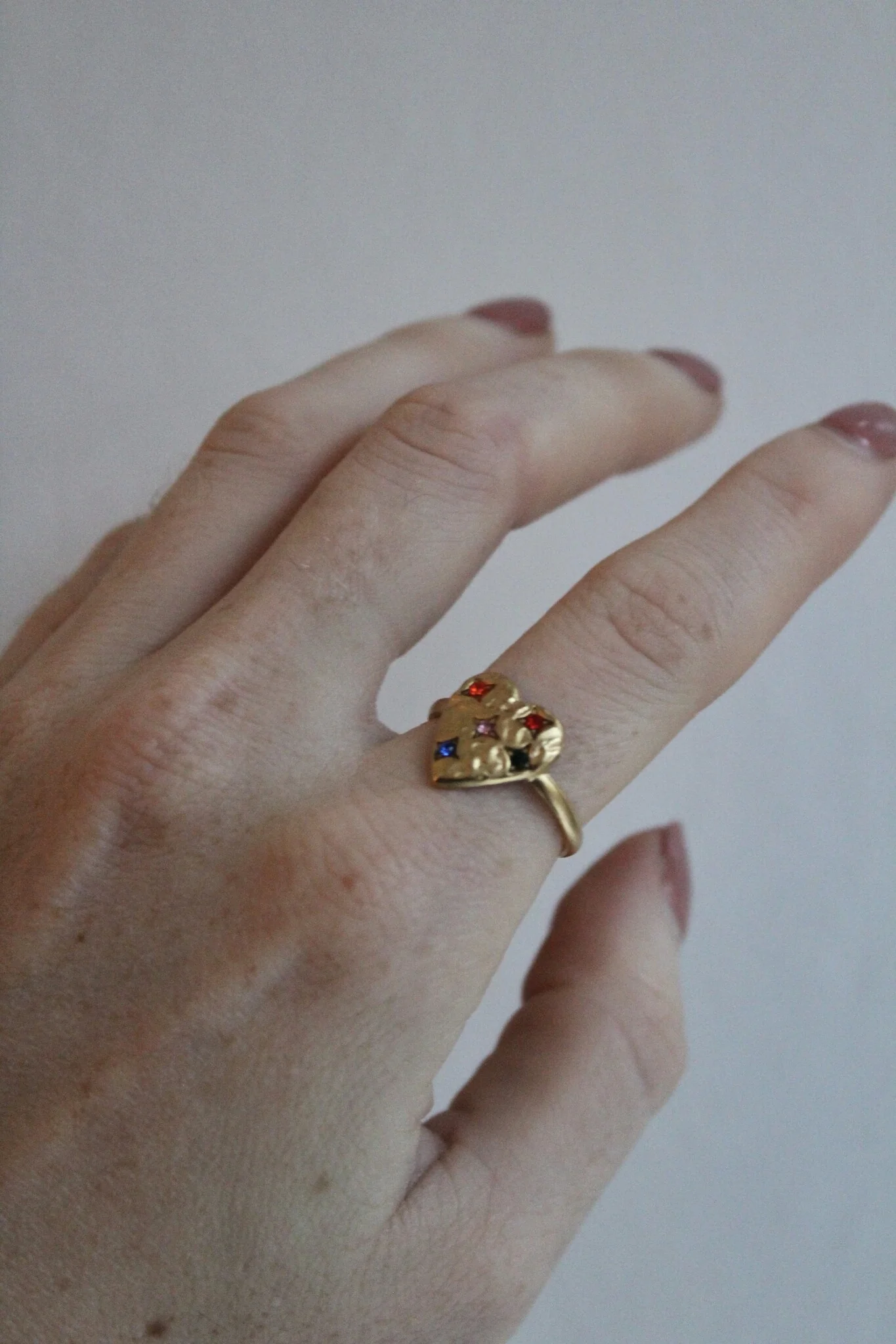 Heart - Ring - Stainless Steel - Adjustable - Image 2
