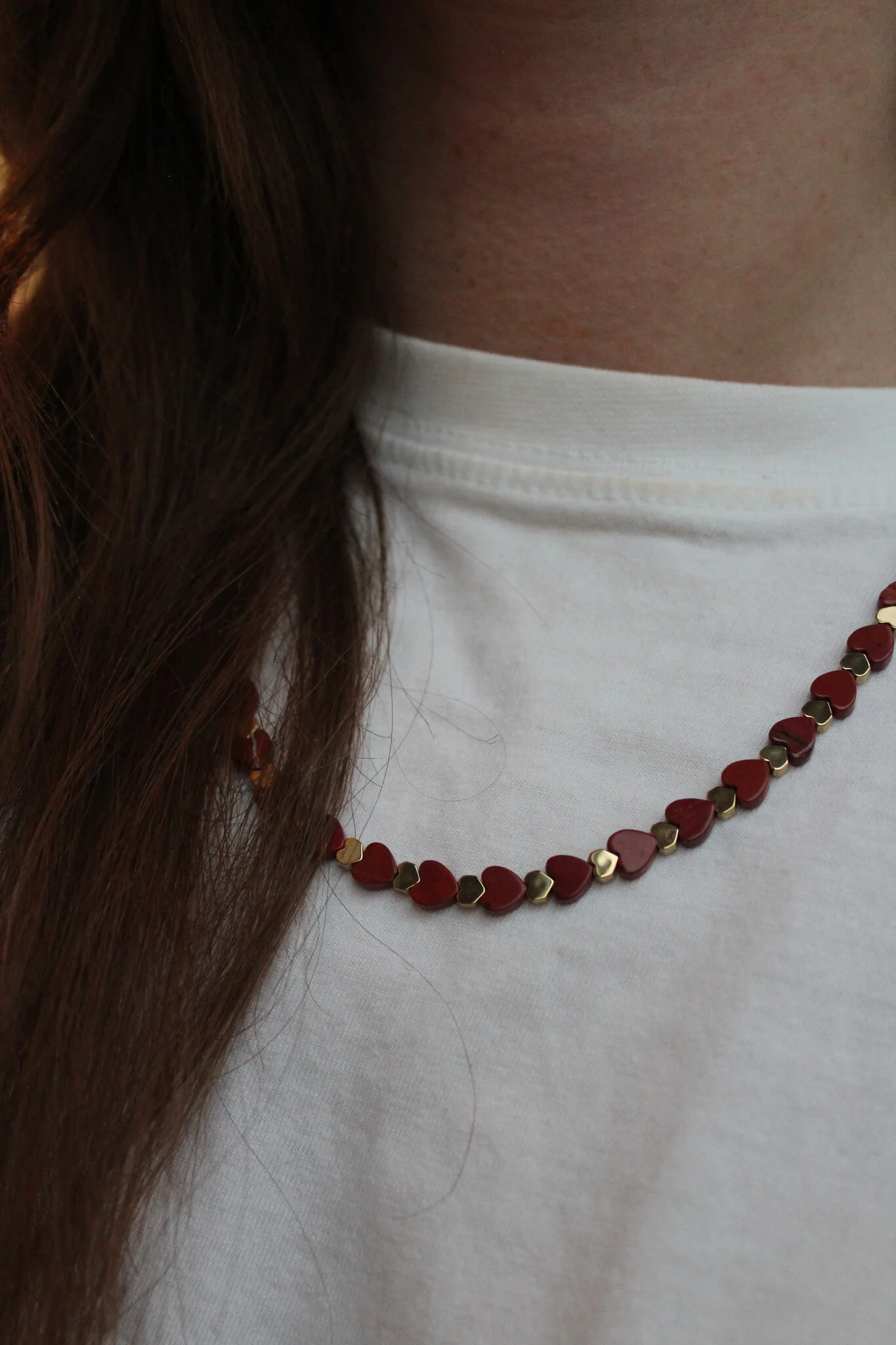 Heart To Heart - Necklace - Natural Stone - Stainless Steel - Image 23