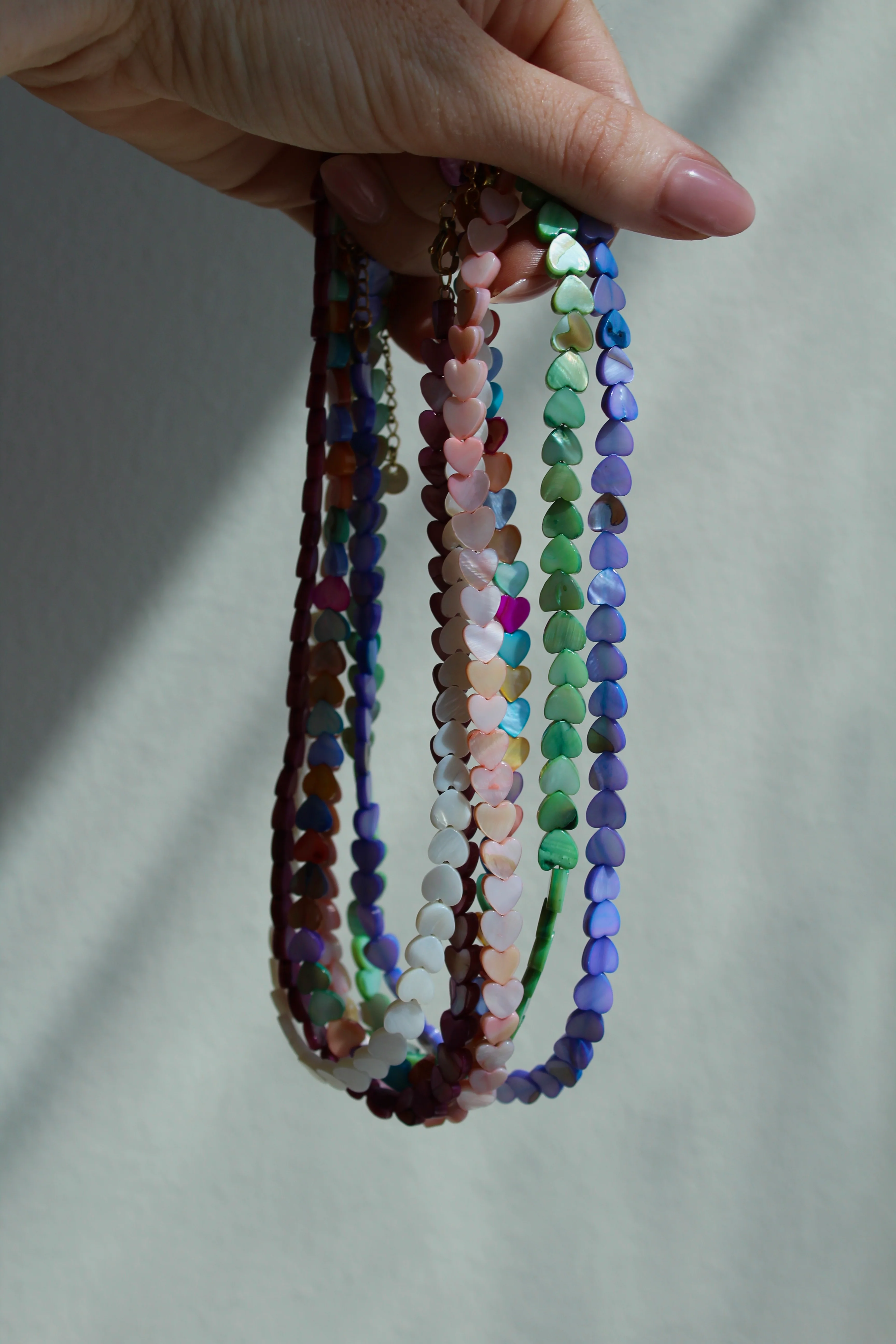 Heart To Heart - Necklace - Natural Stone - Stainless Steel - Image 5