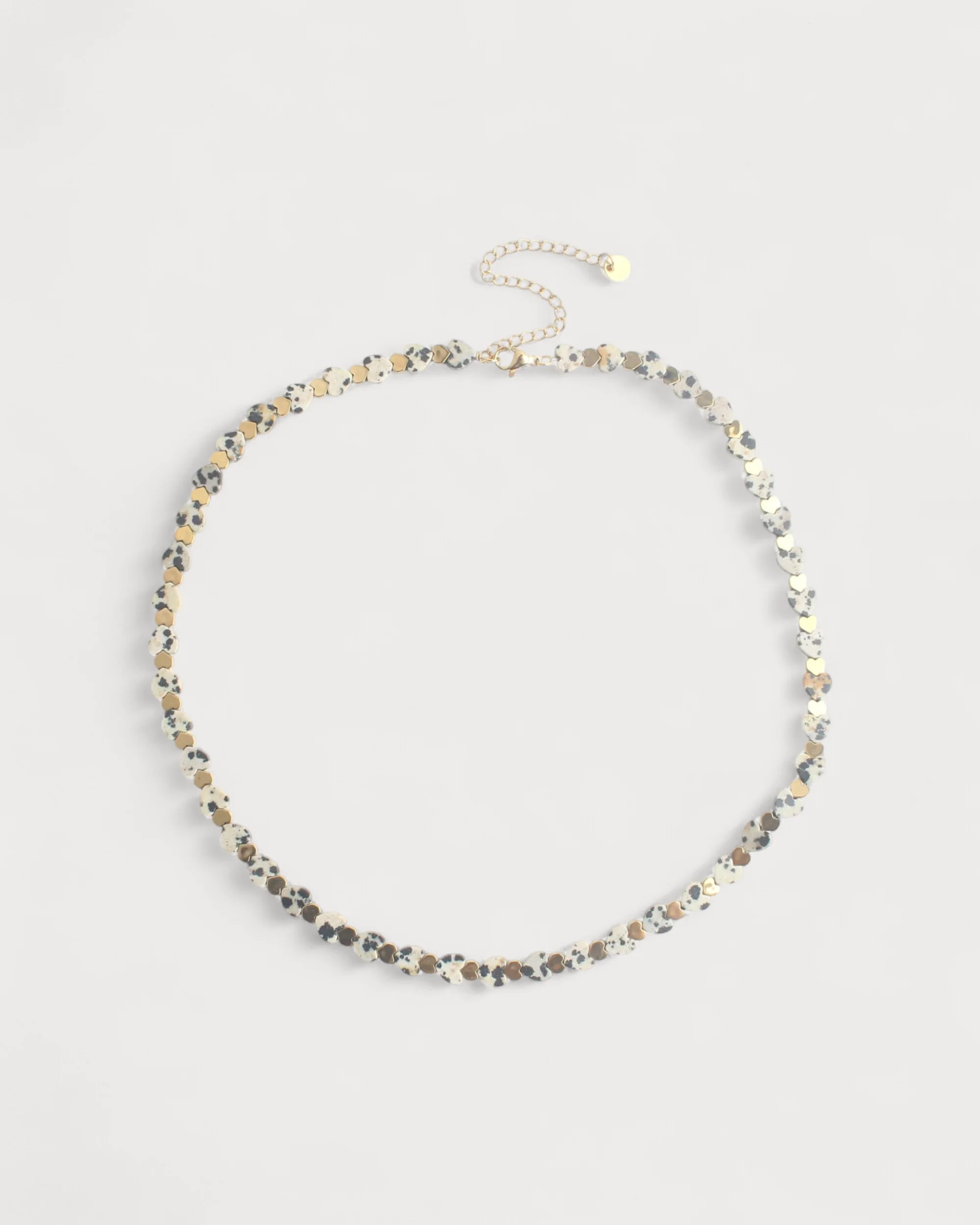 Heart To Heart - Necklace - Natural Stone - Stainless Steel - Image 6