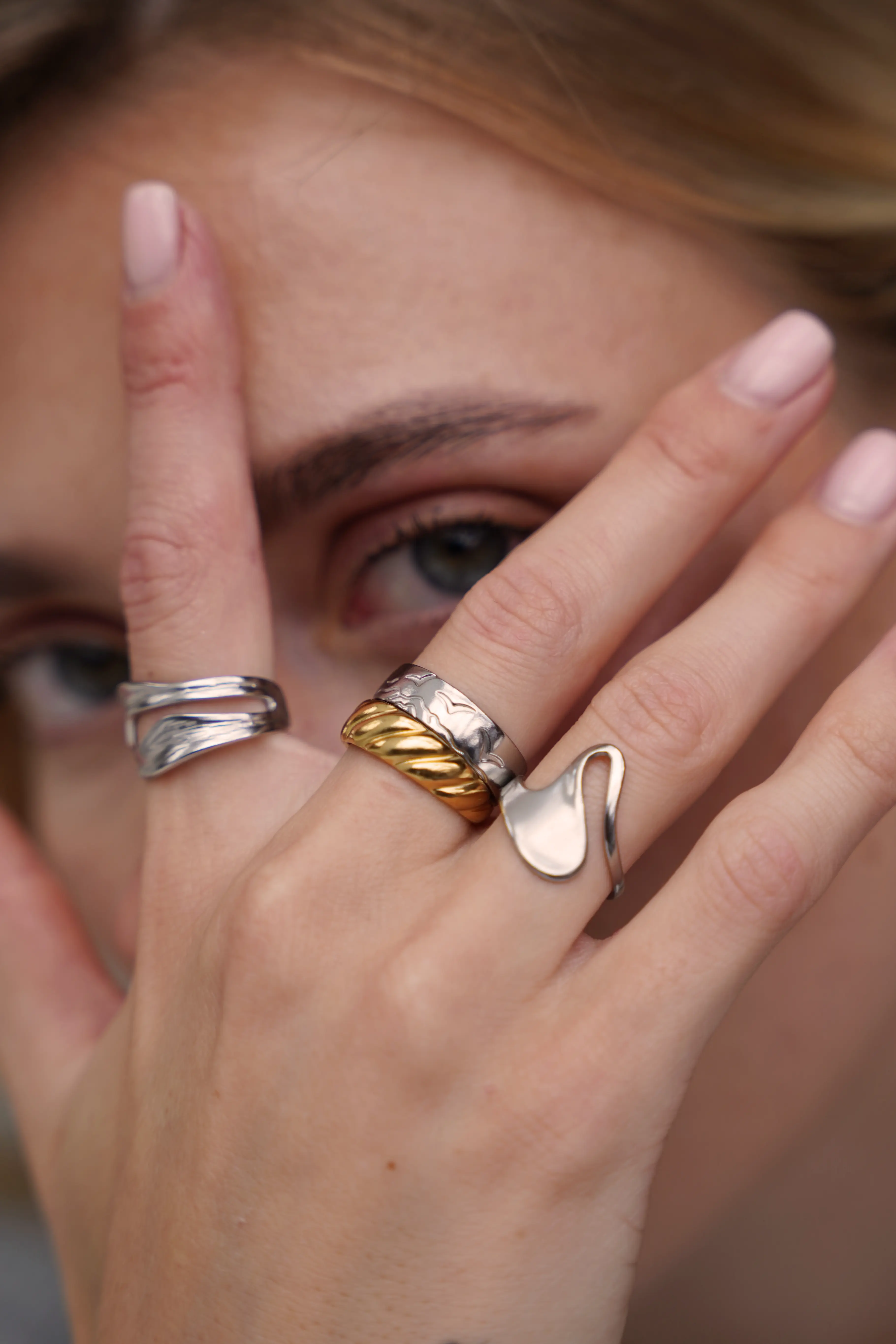 Hirundo - Ring - Stainless Steel - Adjustable - Image 3