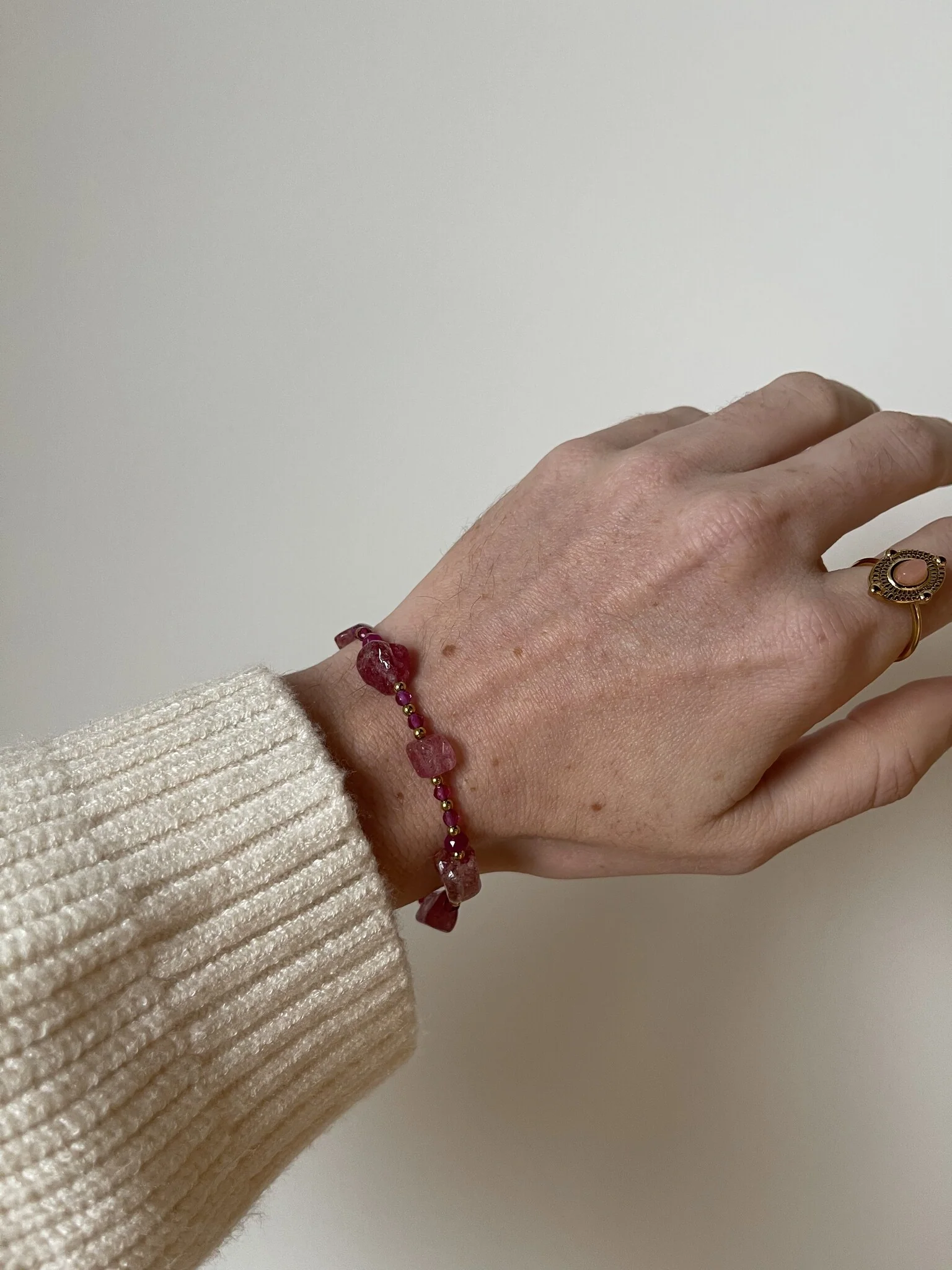 Indy - Bracelet - Natural Stone - Stainless Steel - Image 9