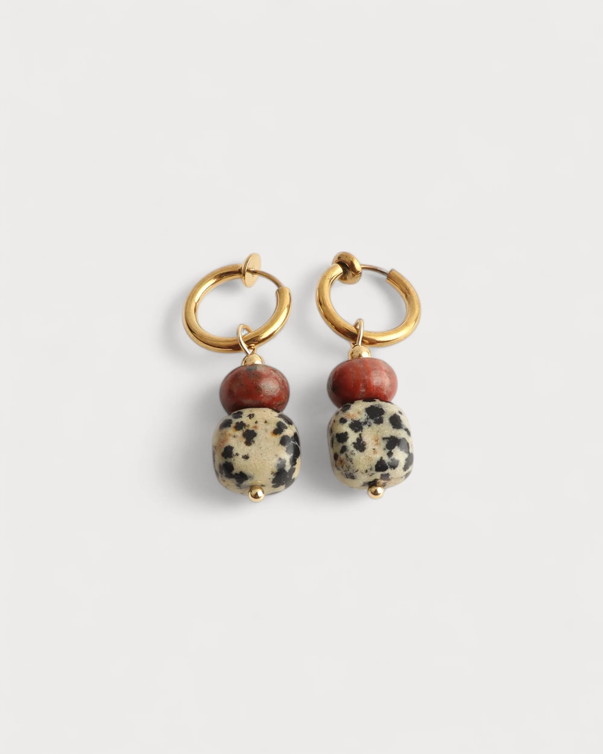 Isalune - Earrings - Clip On - Stainless Steel