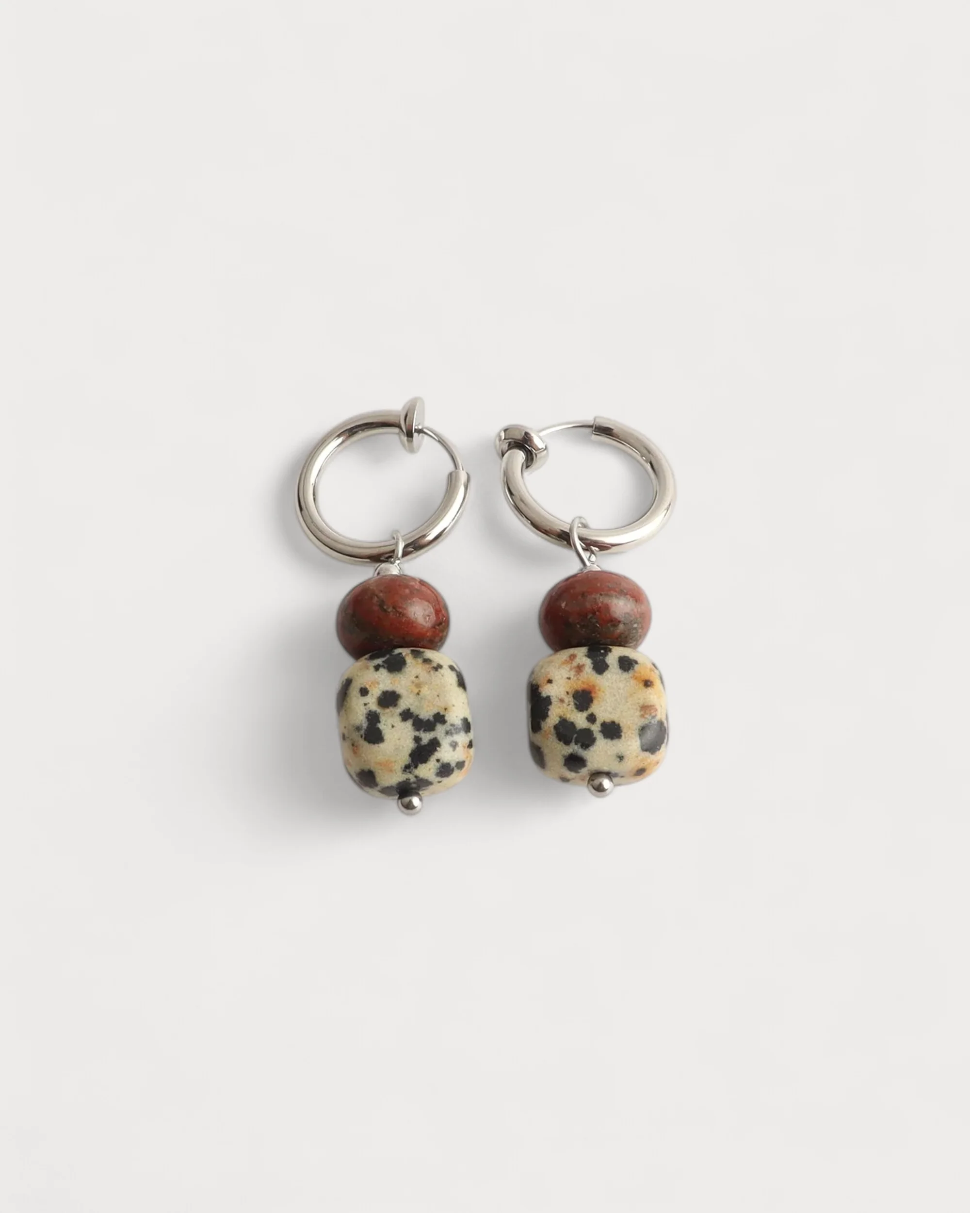 Isalune - Earrings - Clip On - Stainless Steel - Image 3
