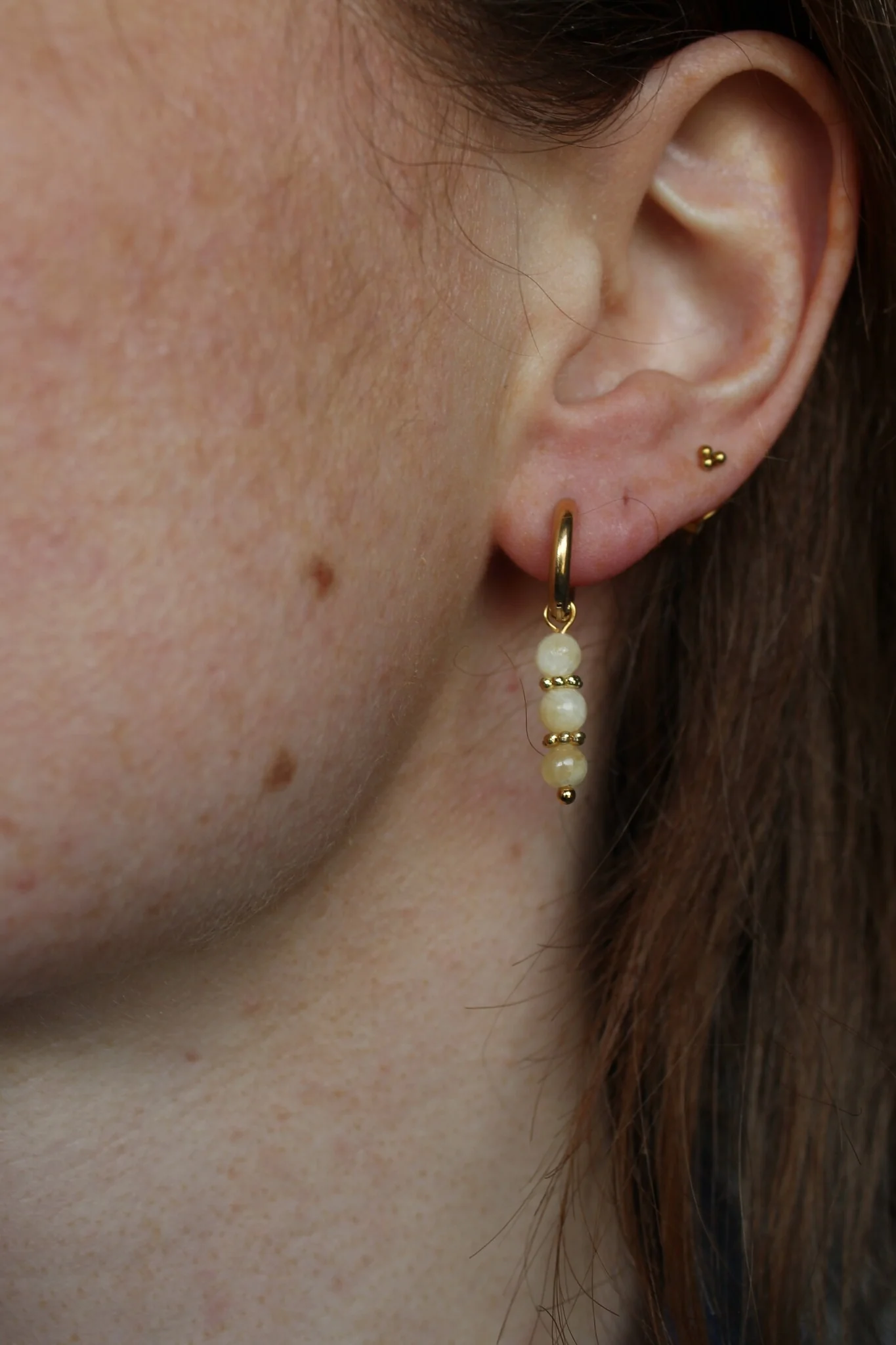 Jada - Earrings - Natural Stone - Stainless Steel - Image 2