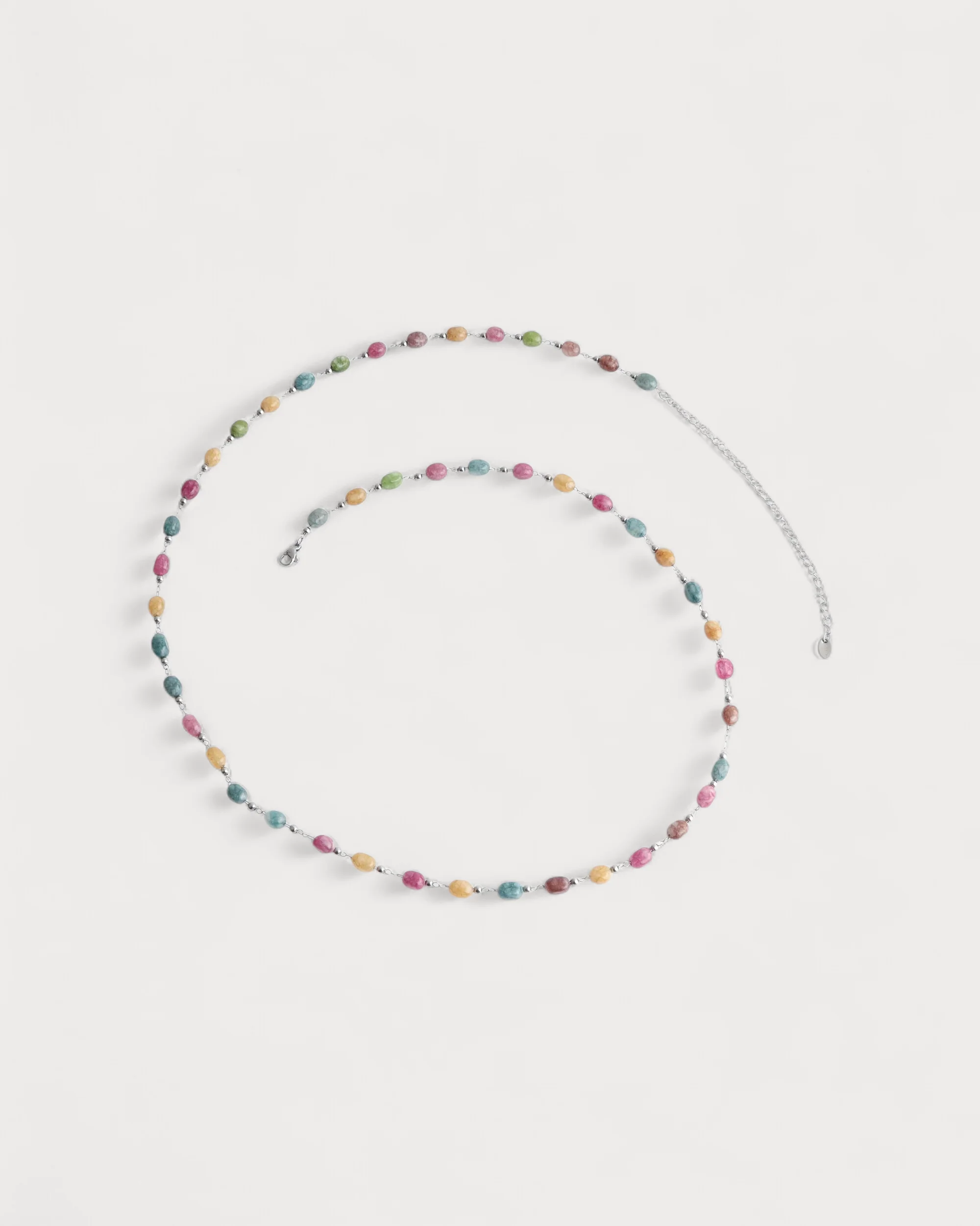 Janice - Belly Chain - Natural Stone - Stainless Steel - Image 4