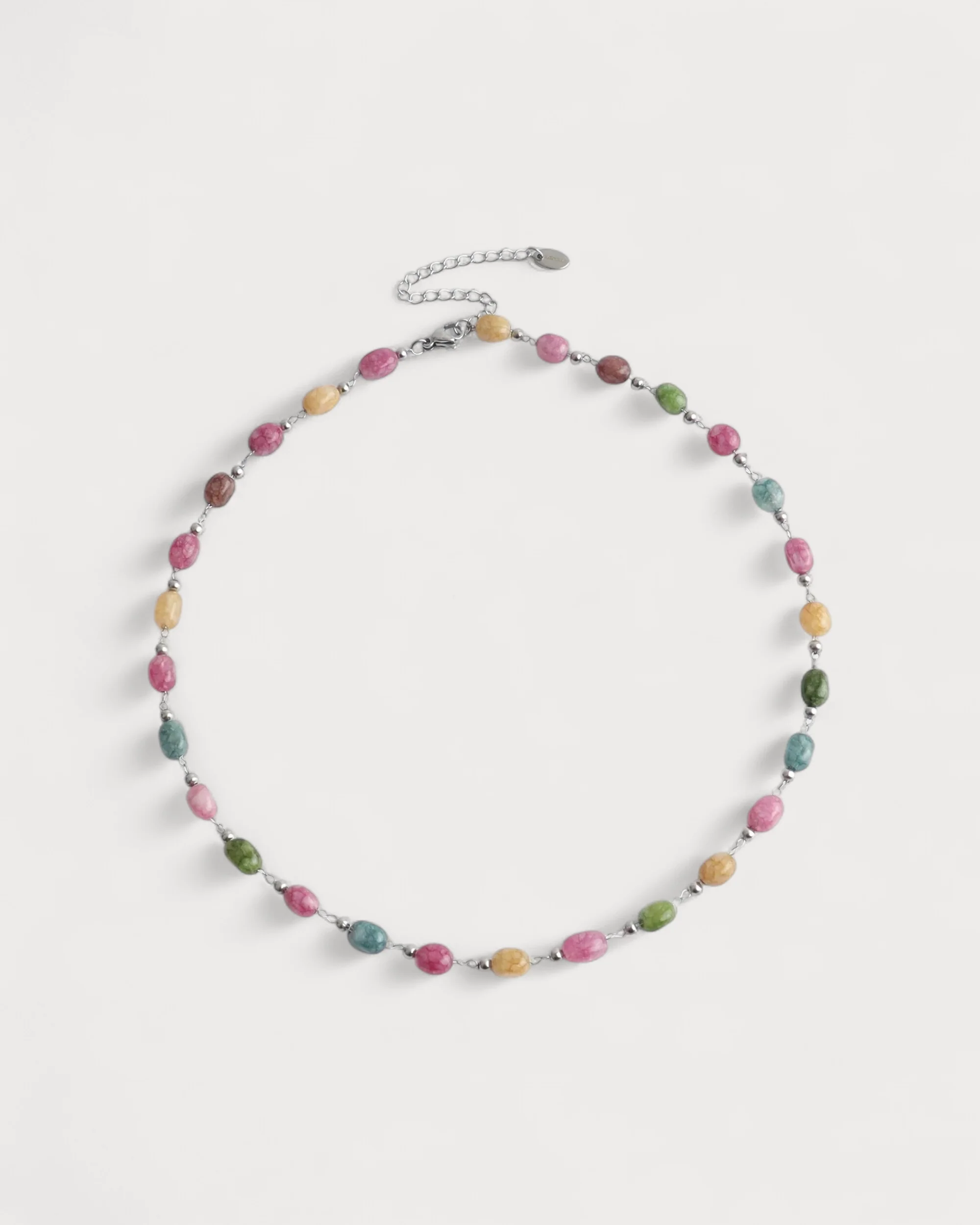 Janice - Necklace - Natural Stone - Stainless Steel - Image 3