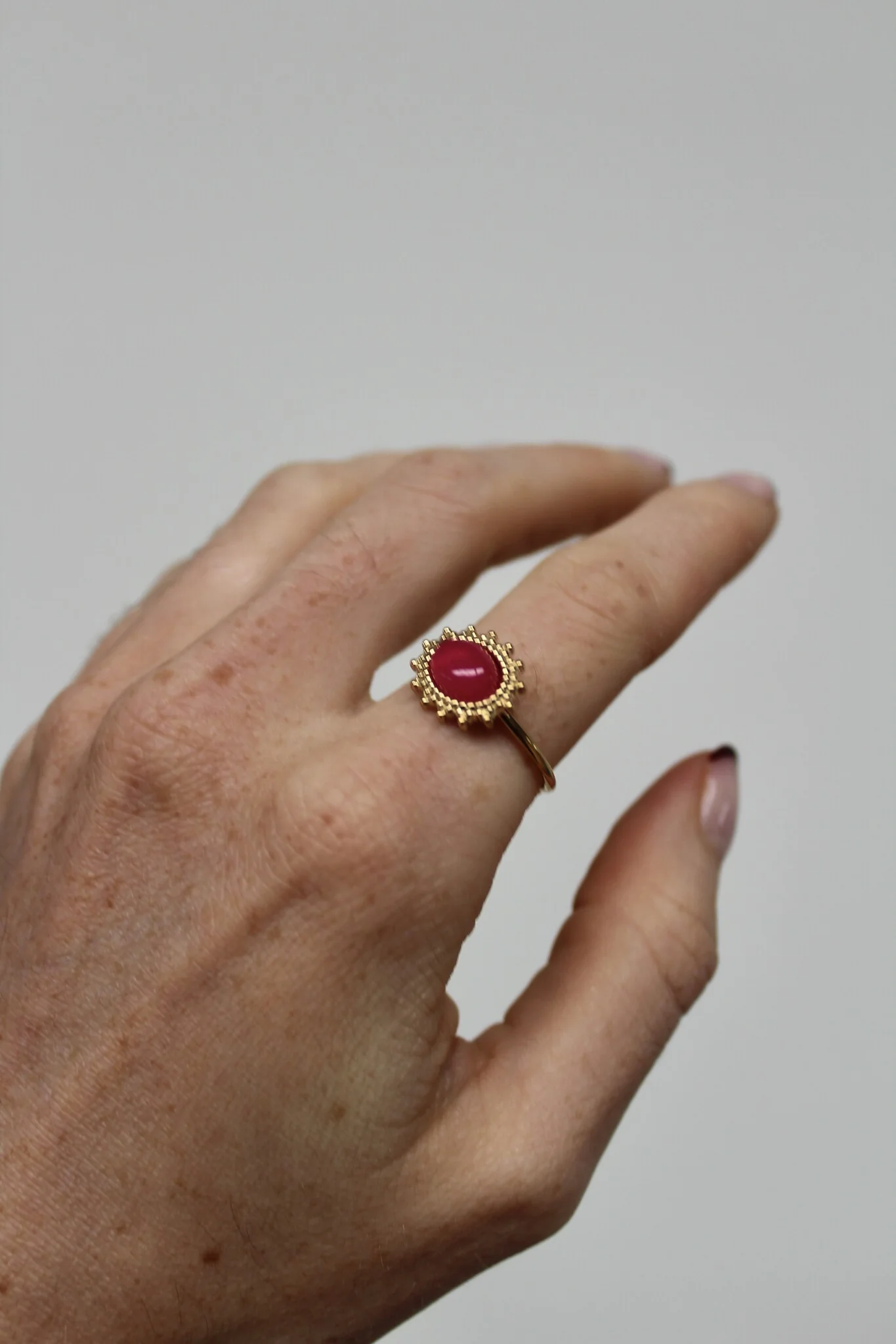 Jolie - Ring - Natural Stone - Stainless Steel - Image 19