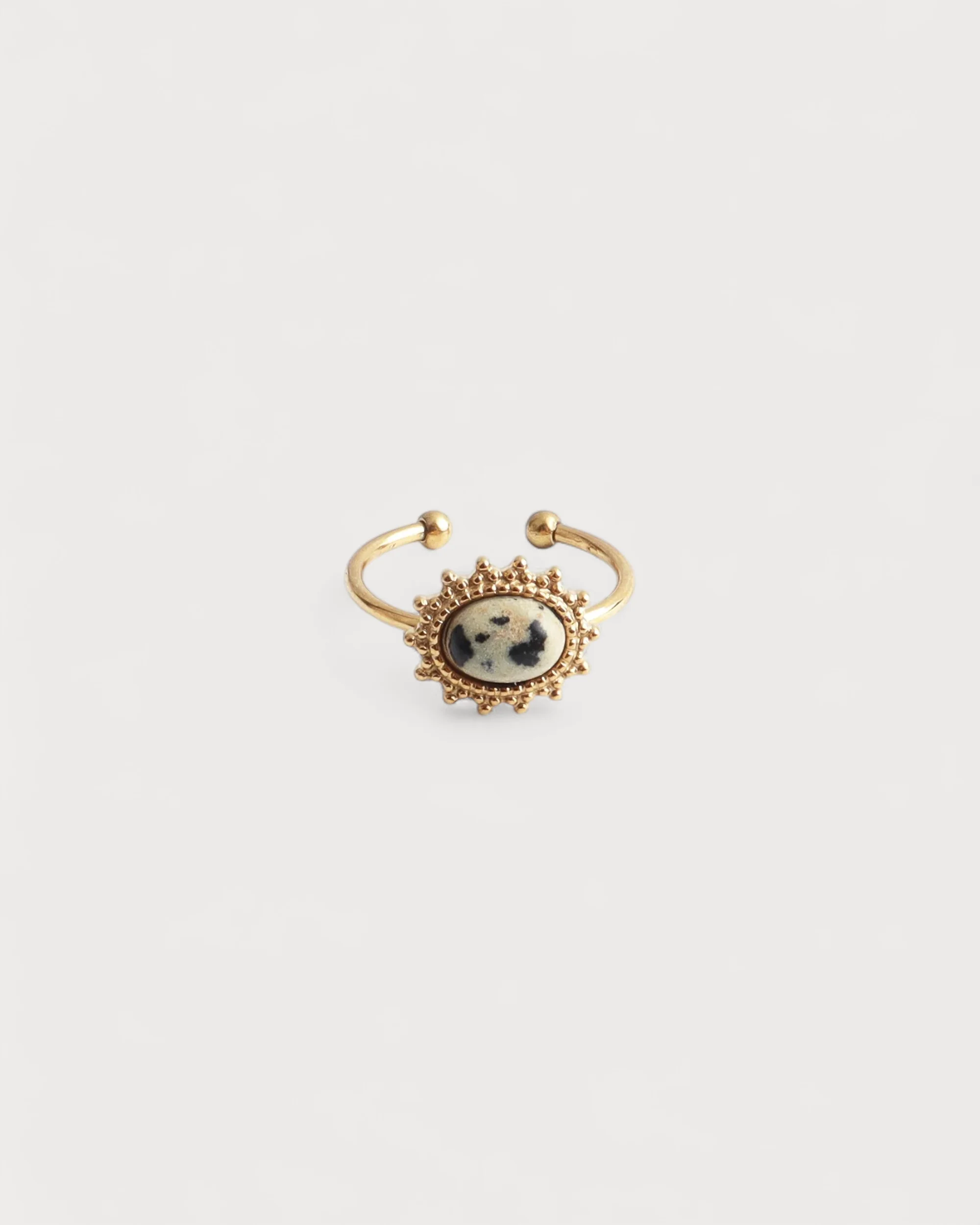 Jolie - Ring - Natural Stone - Stainless Steel - Image 3