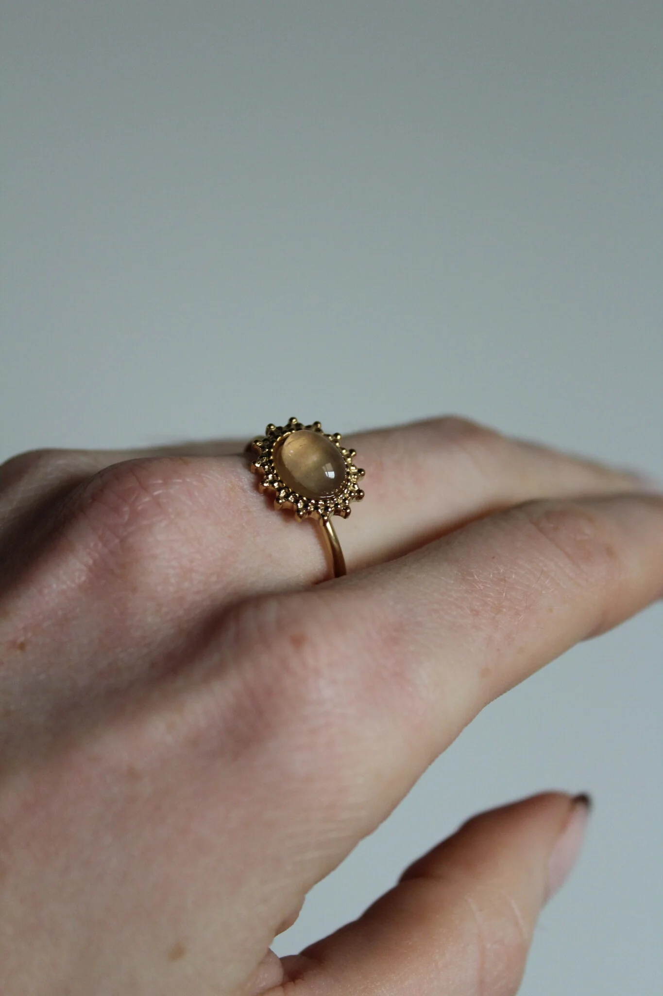Jolie - Ring - Natural Stone - Stainless Steel - Image 8