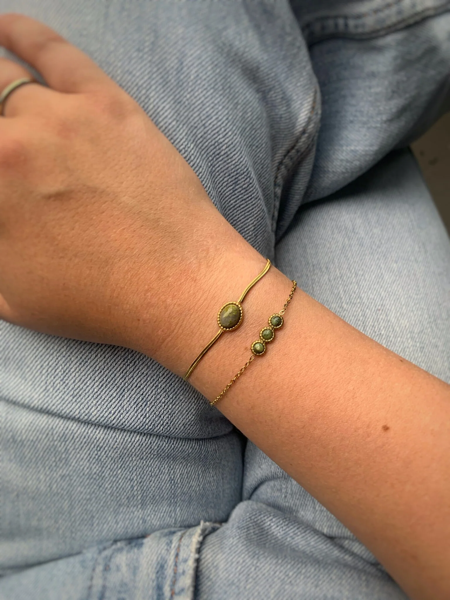 Kate - Bracelet - Natural Stone - Stainless Steel - Image 4