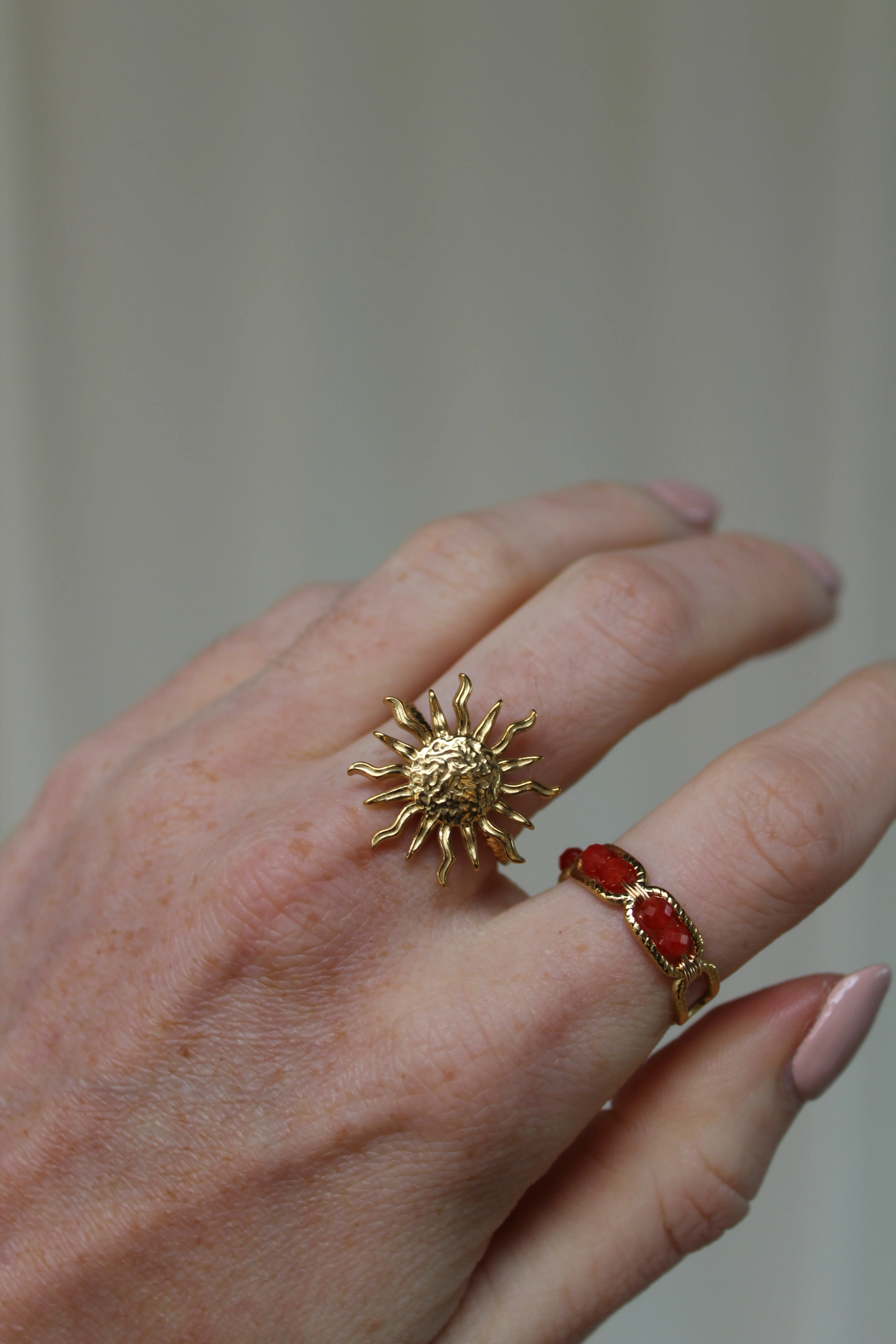 Bente - Ring - Natural Stone - Stainless Steel - Image 14