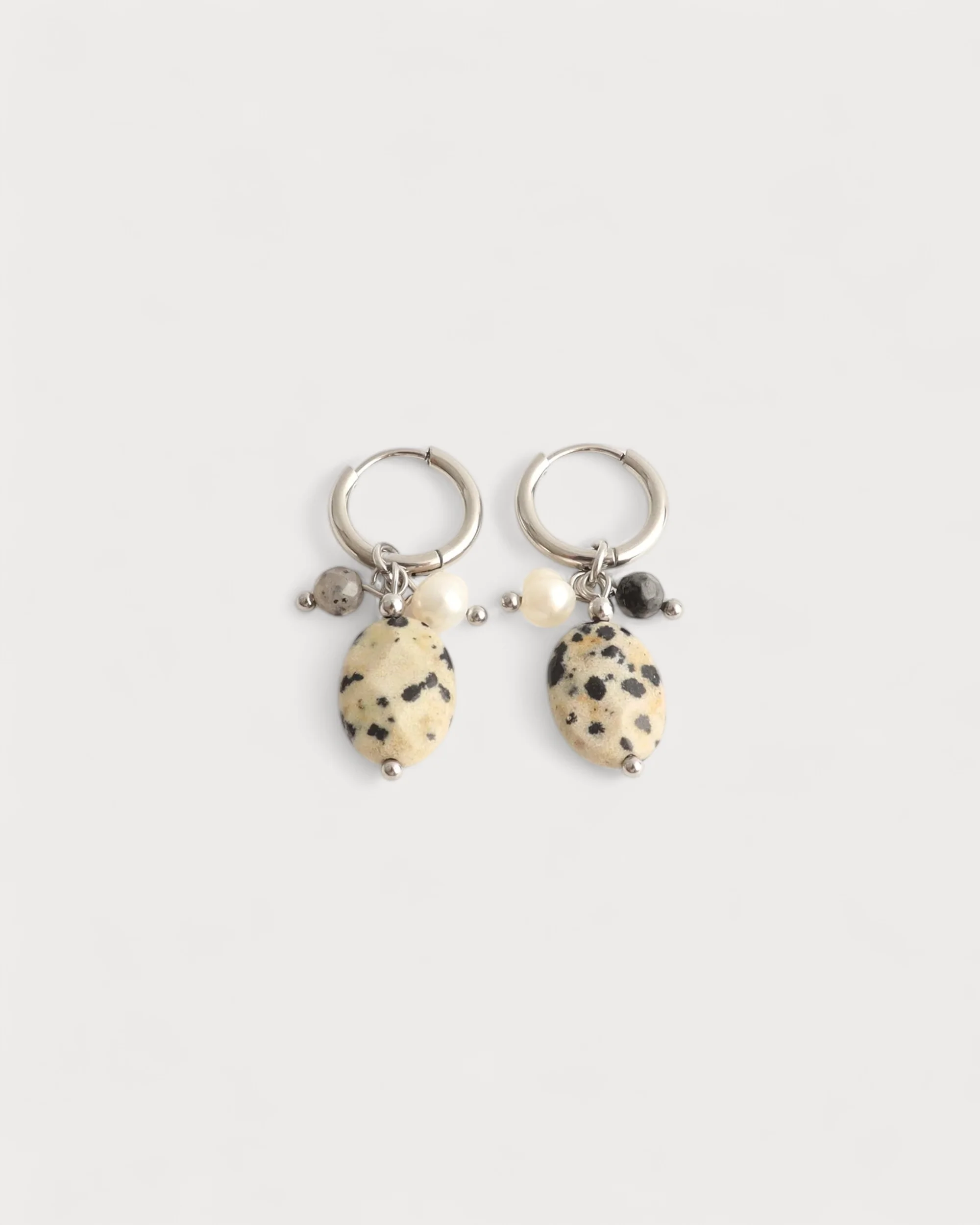 Kiki - Earrings - Natural Stone - Stainless Steel - Image 3