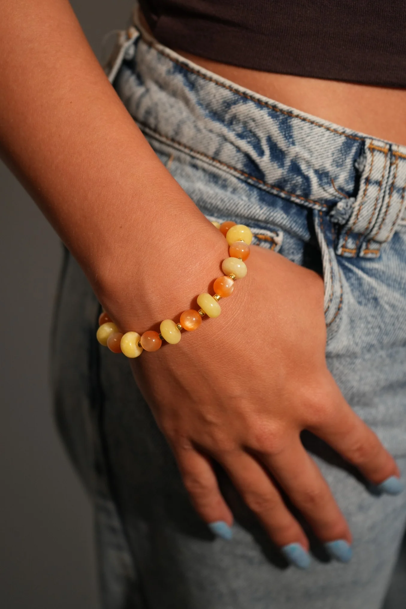 Laurel - Bracelet - Natural Stone - Stainless Steel - Image 11