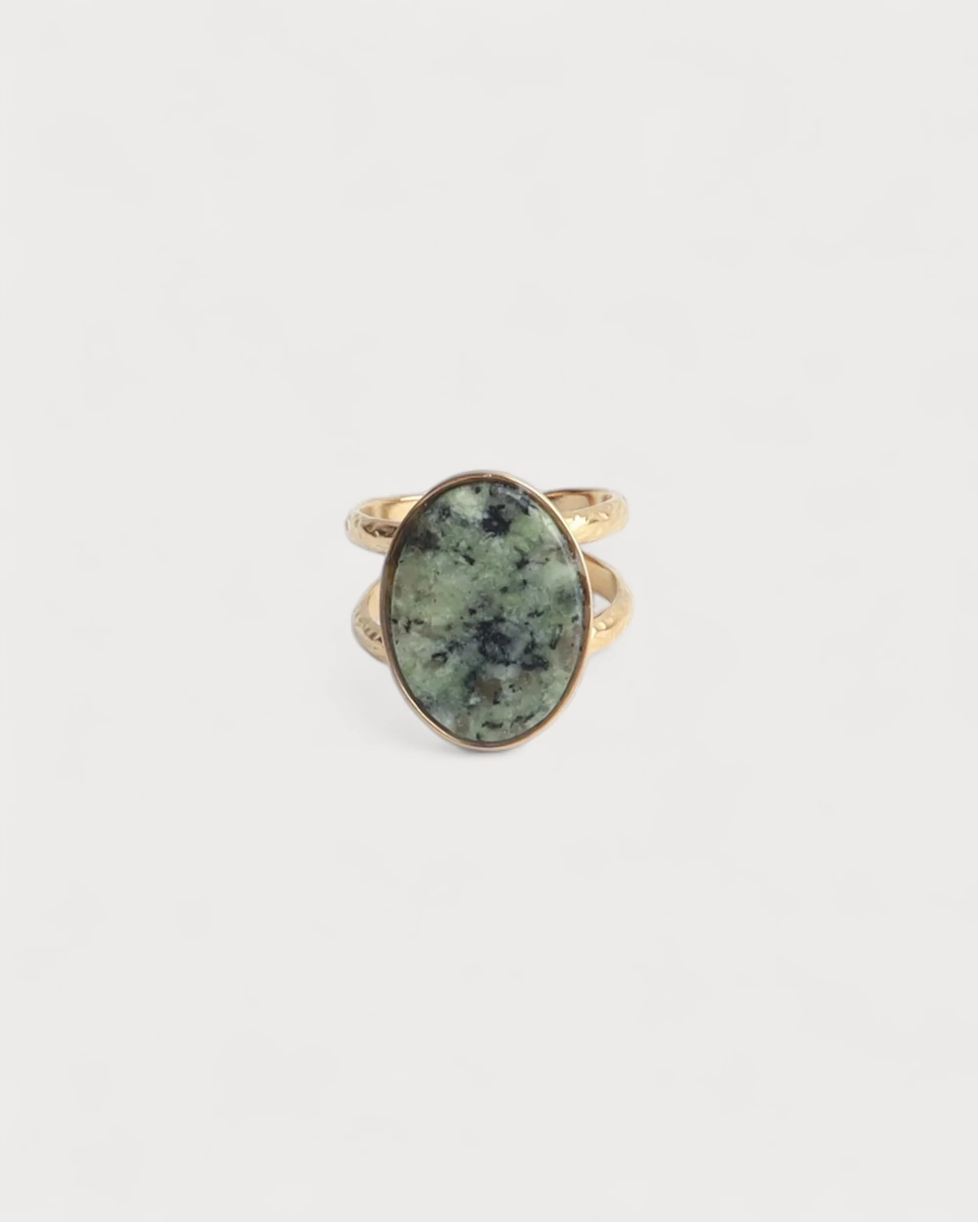 Layla - Ring - Stainless Steel - Adjustable - Natural Stone - Image 14