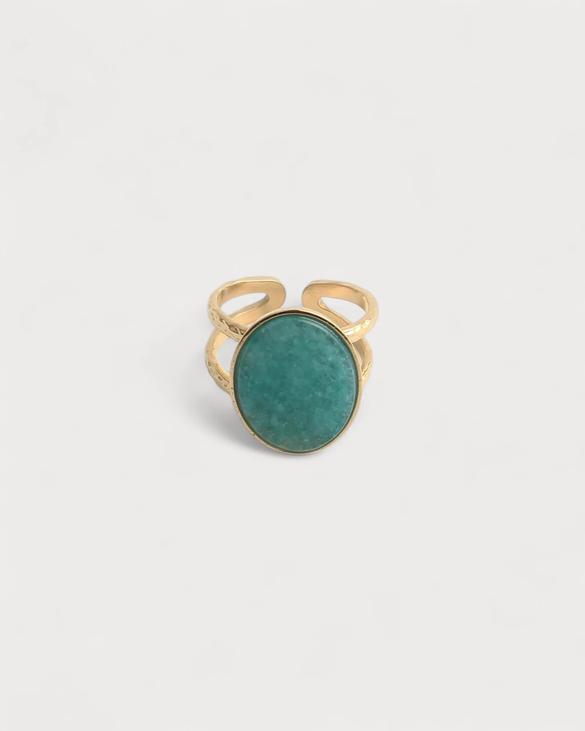 Layla - Ring - Stainless Steel - Adjustable - Natural Stone - Image 18