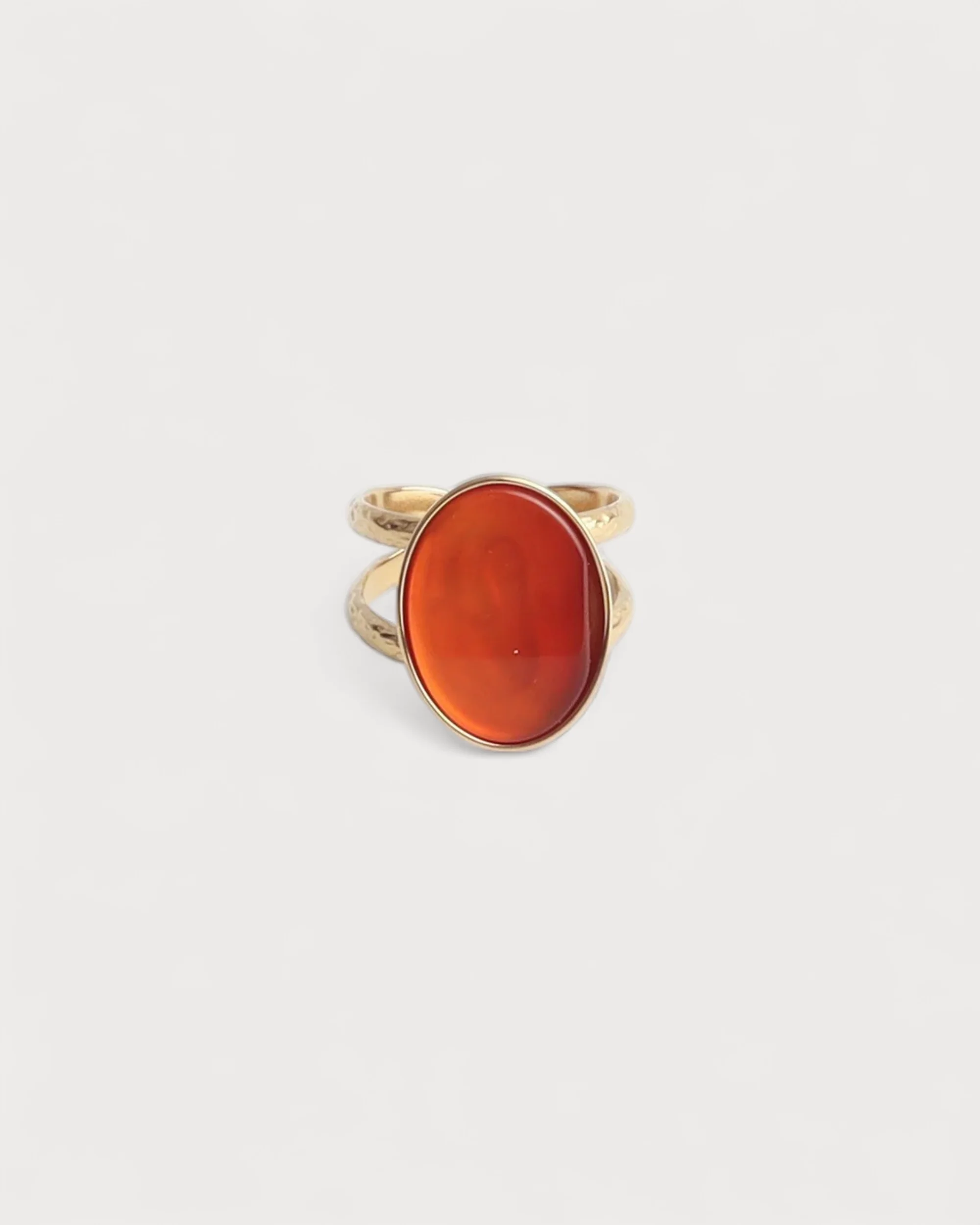 Layla - Ring - Stainless Steel - Adjustable - Natural Stone - Image 8