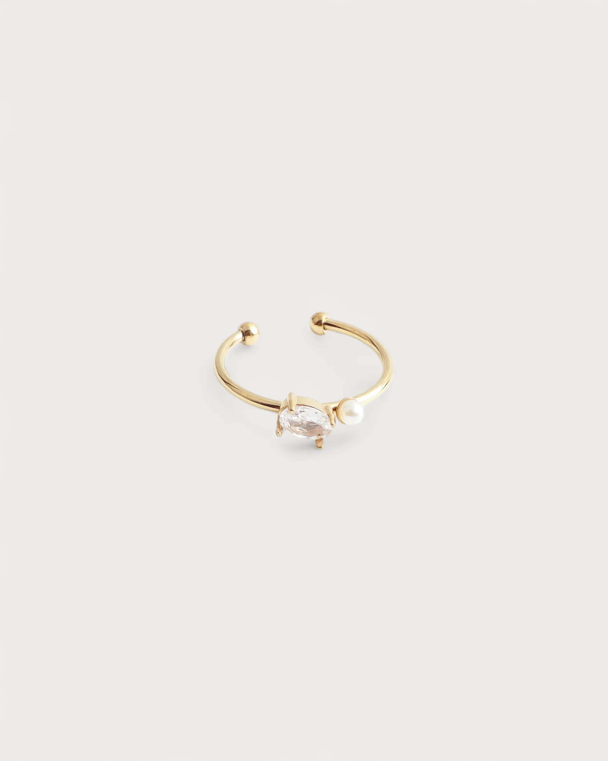 Leonie - Ring - Stainless Steel - Adjustable