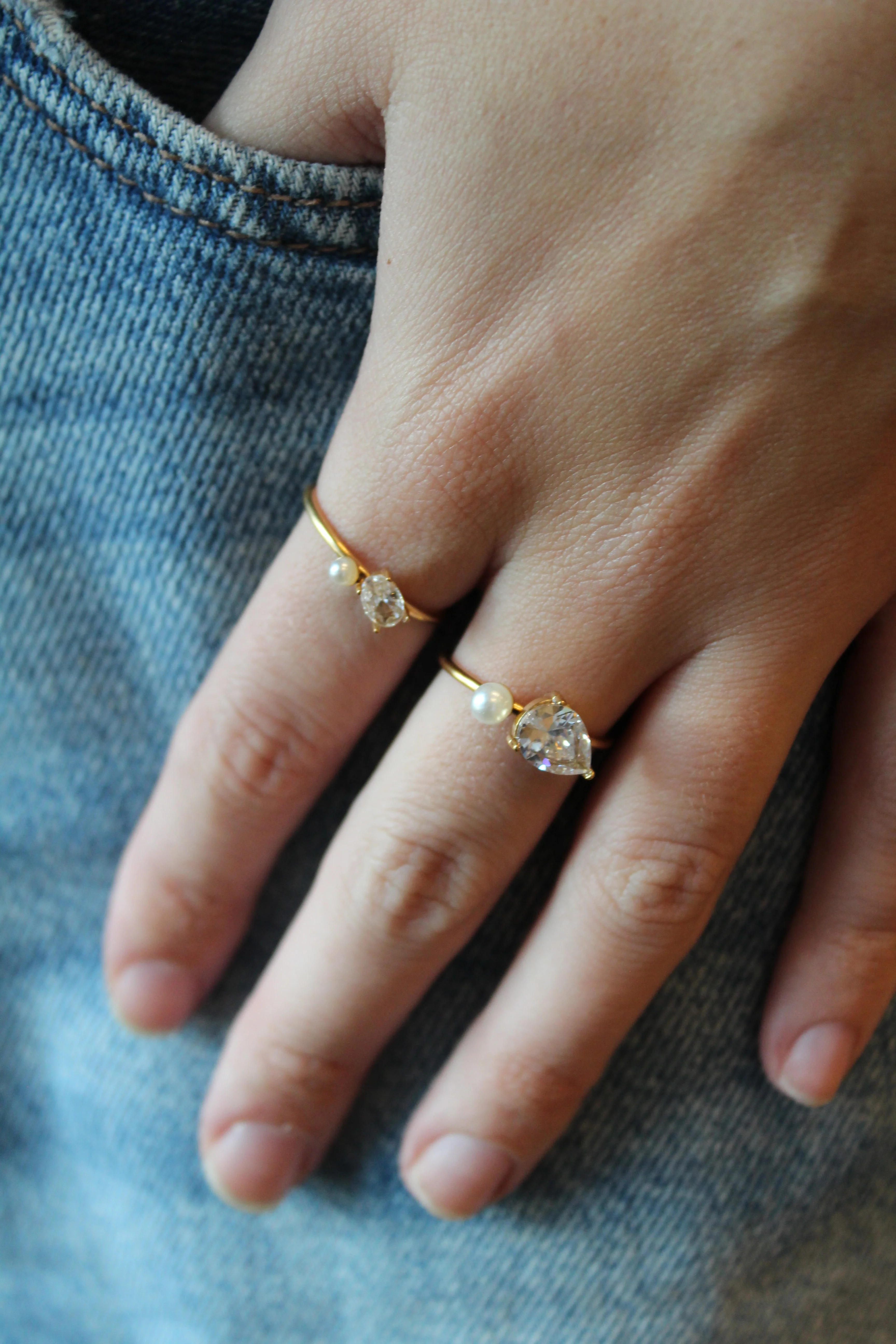 Leonie - Ring - Stainless Steel - Adjustable - Image 2