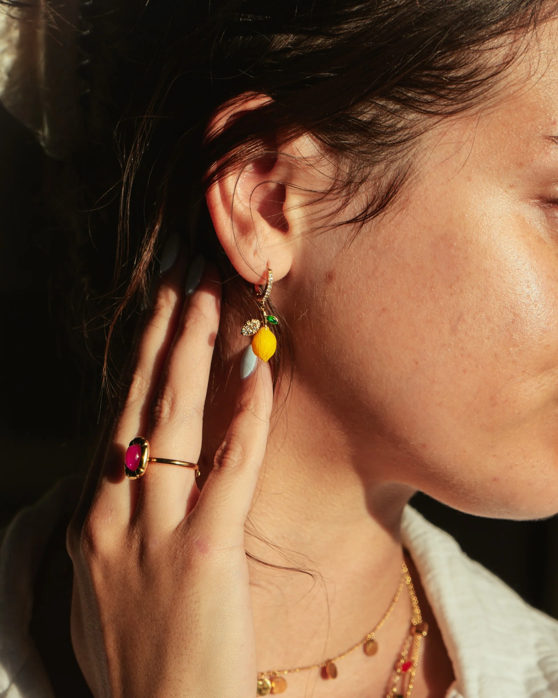 Limone - Earrings - Stainless Steel - Image 2