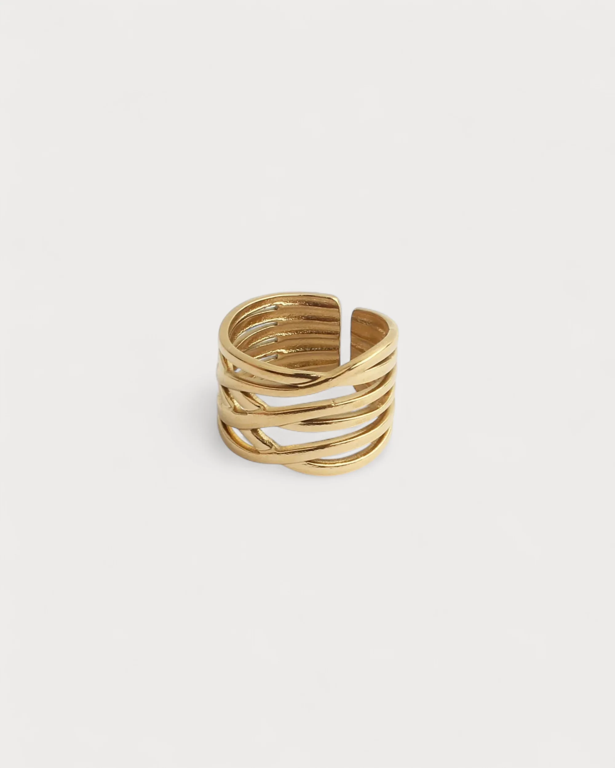 Lindsay - Ring - Stainless Steel - Adjustable