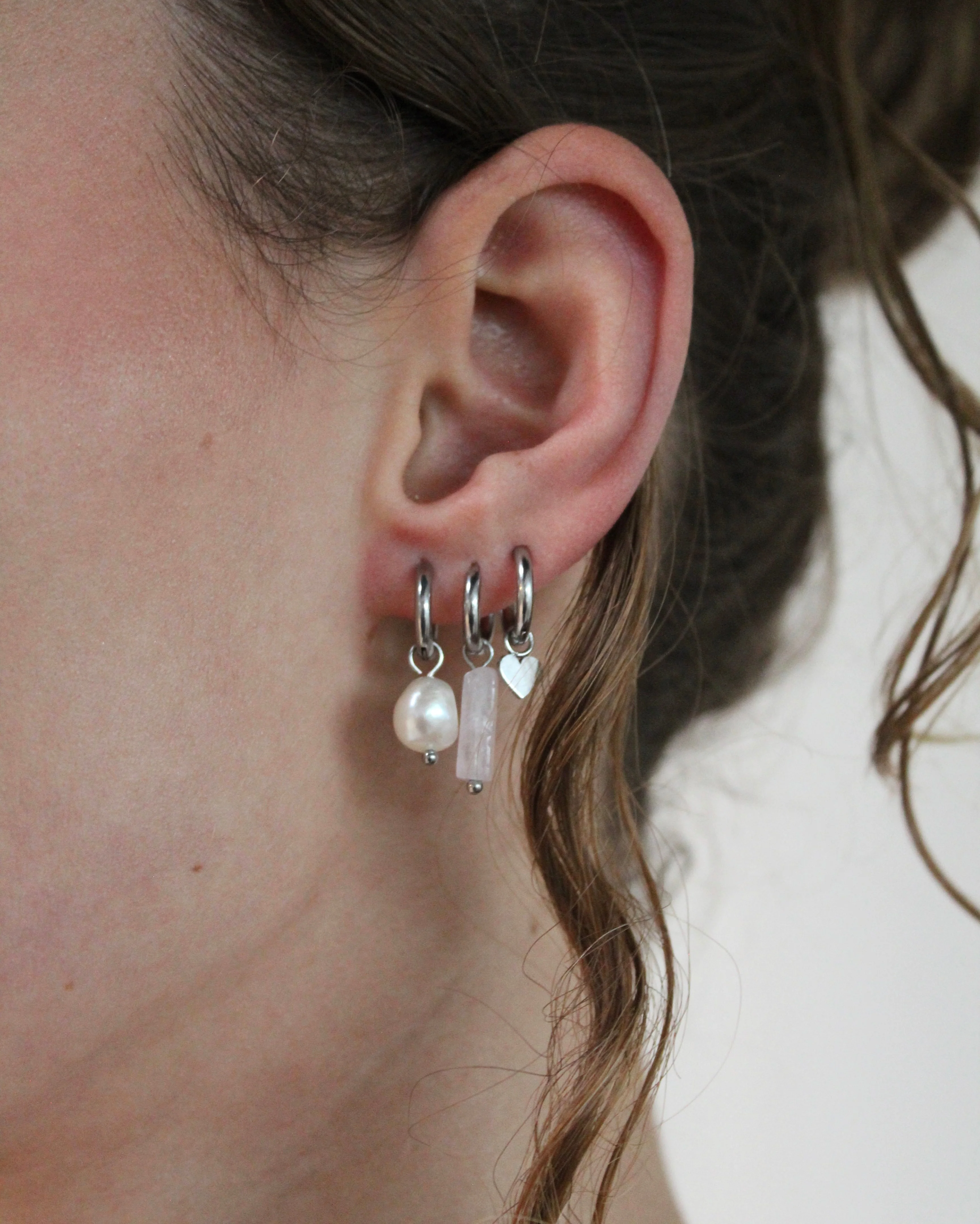 Little Heart - Earrings - Stainless Steel - Image 5