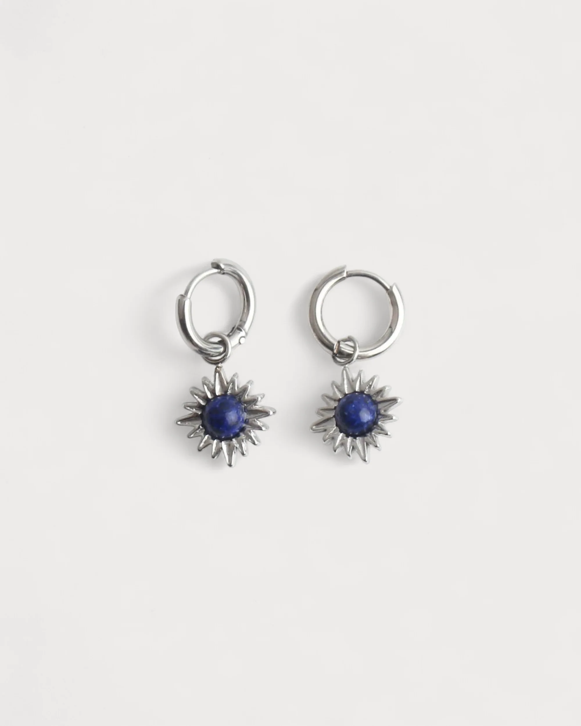 Louelle - Earrings - Natural Stone - Stainless Steel - Image 2