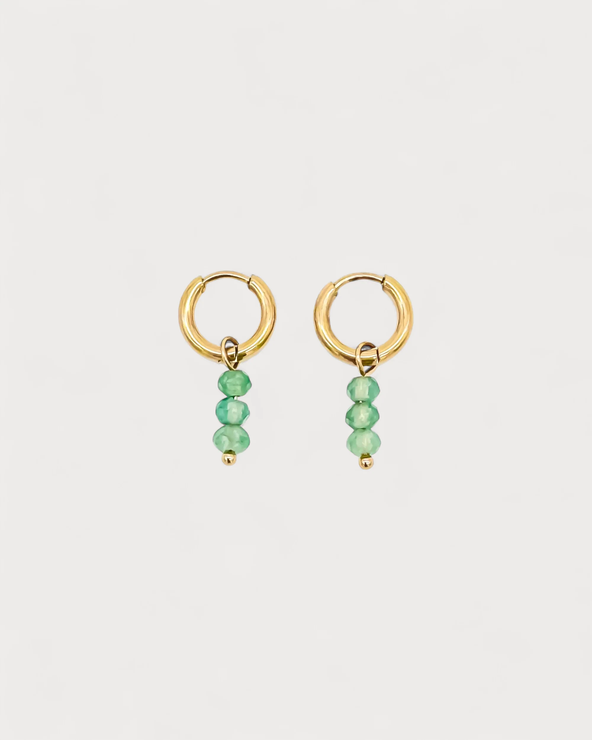 Luna - Earrings - Natural Stone - Stainless Steel