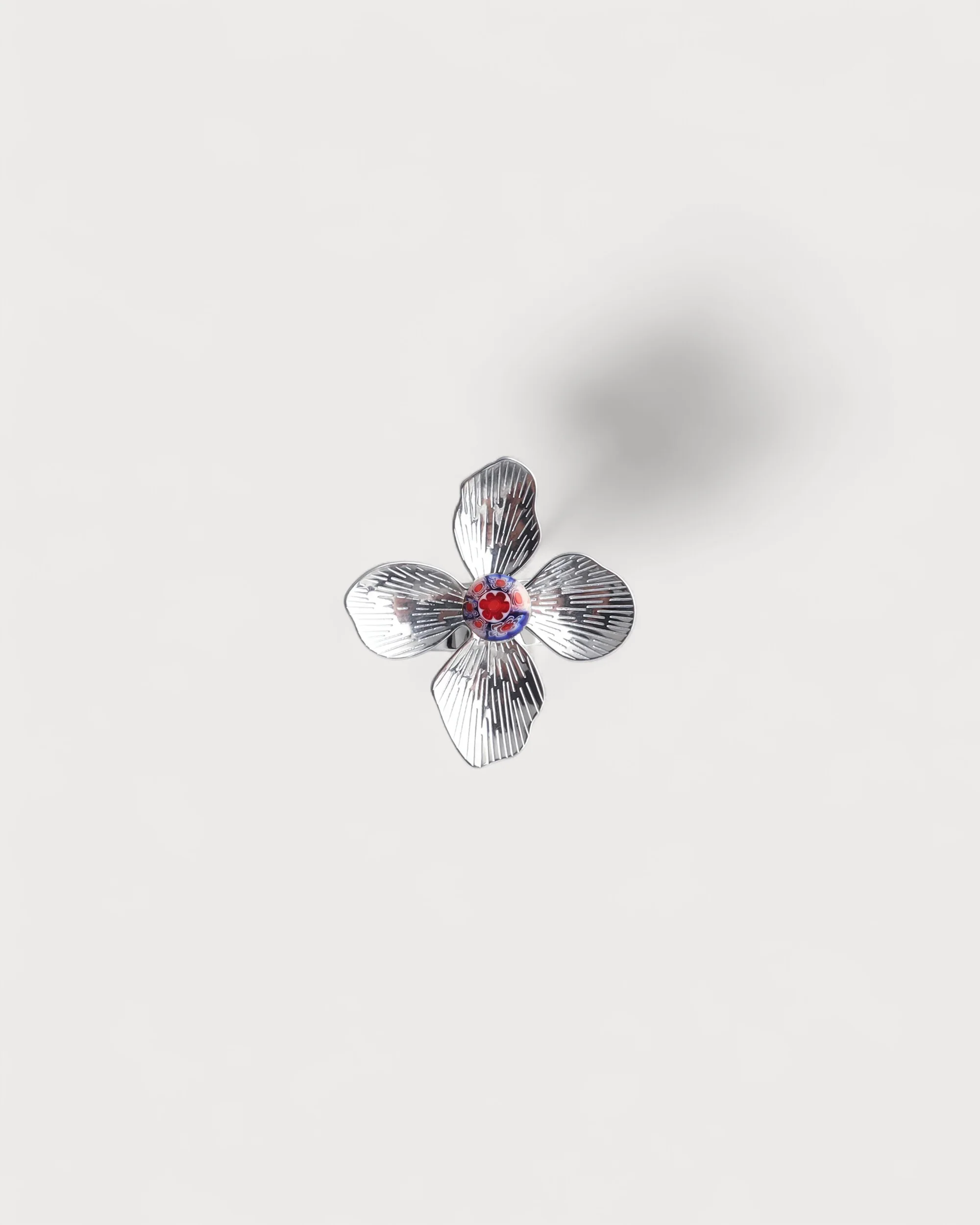 Mega Flower - Ring - Stainless Steel - Adjustable - Image 3