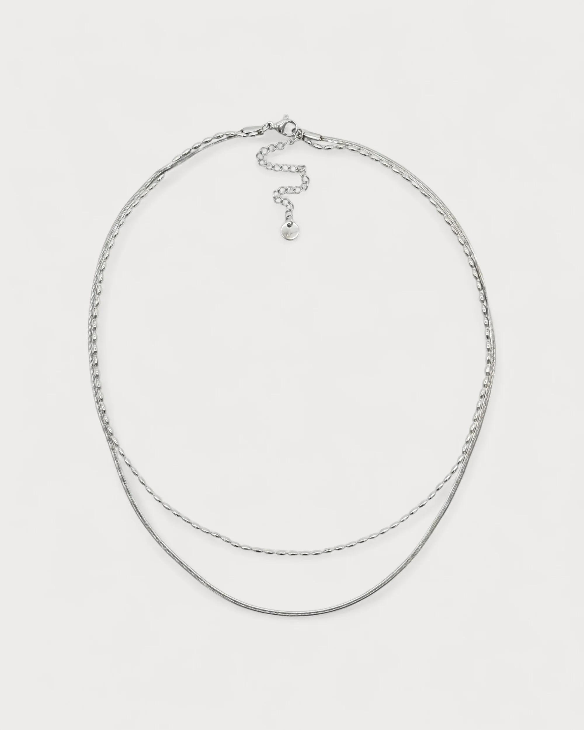 Minimalistic - Necklace - 2 Layer - Stainless Steel - Image 11