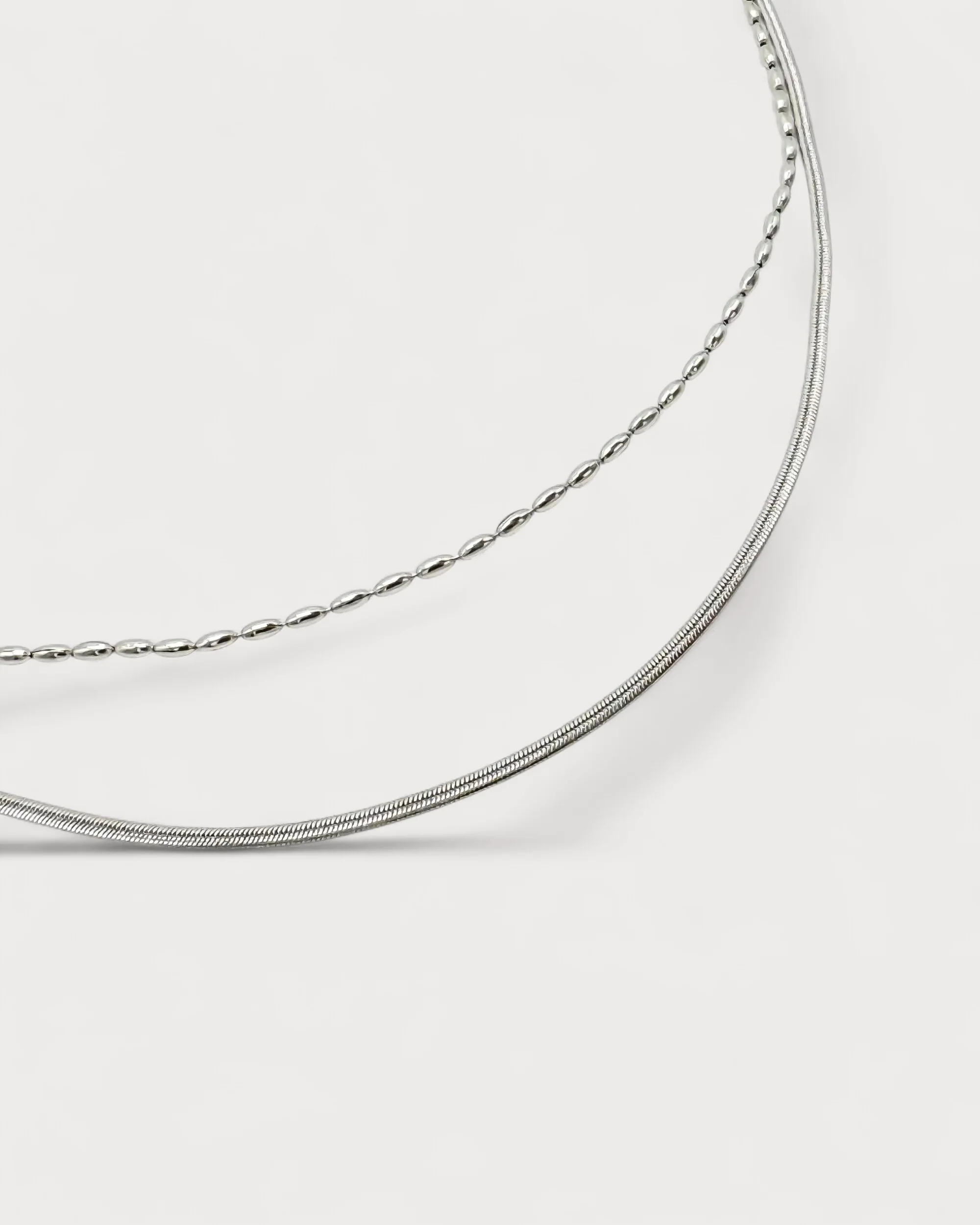 Minimalistic - Necklace - 2 Layer - Stainless Steel - Image 13