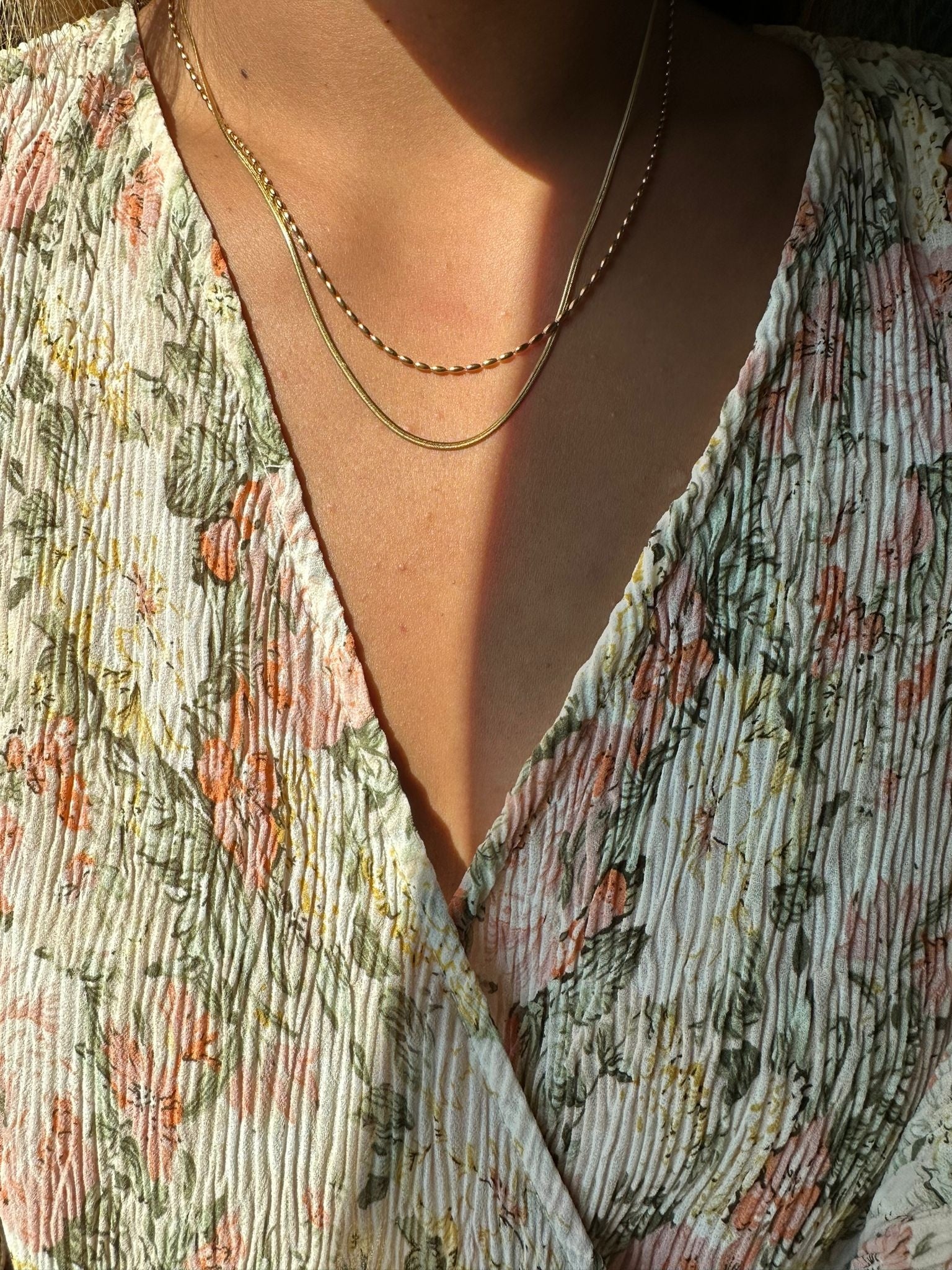 Minimalistic - Necklace - 2 Layer - Stainless Steel - Image 14