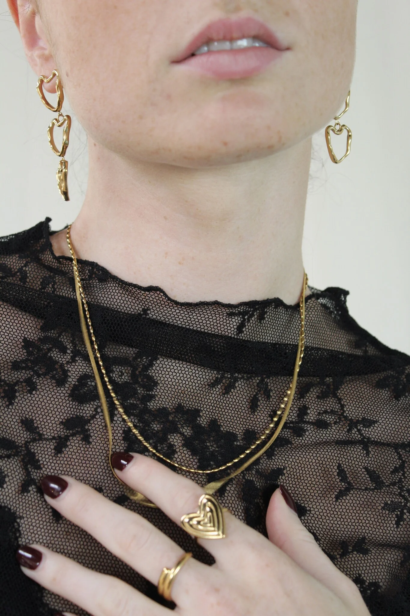 Minimalistic - Necklace - 2 Layer - Stainless Steel - Image 7