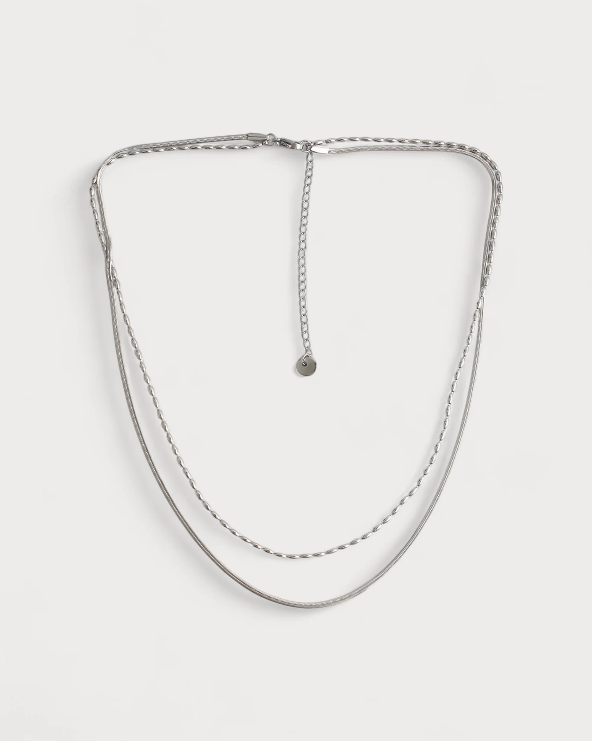 Minimalistic - Necklace - 2 Layer - Stainless Steel - Image 8