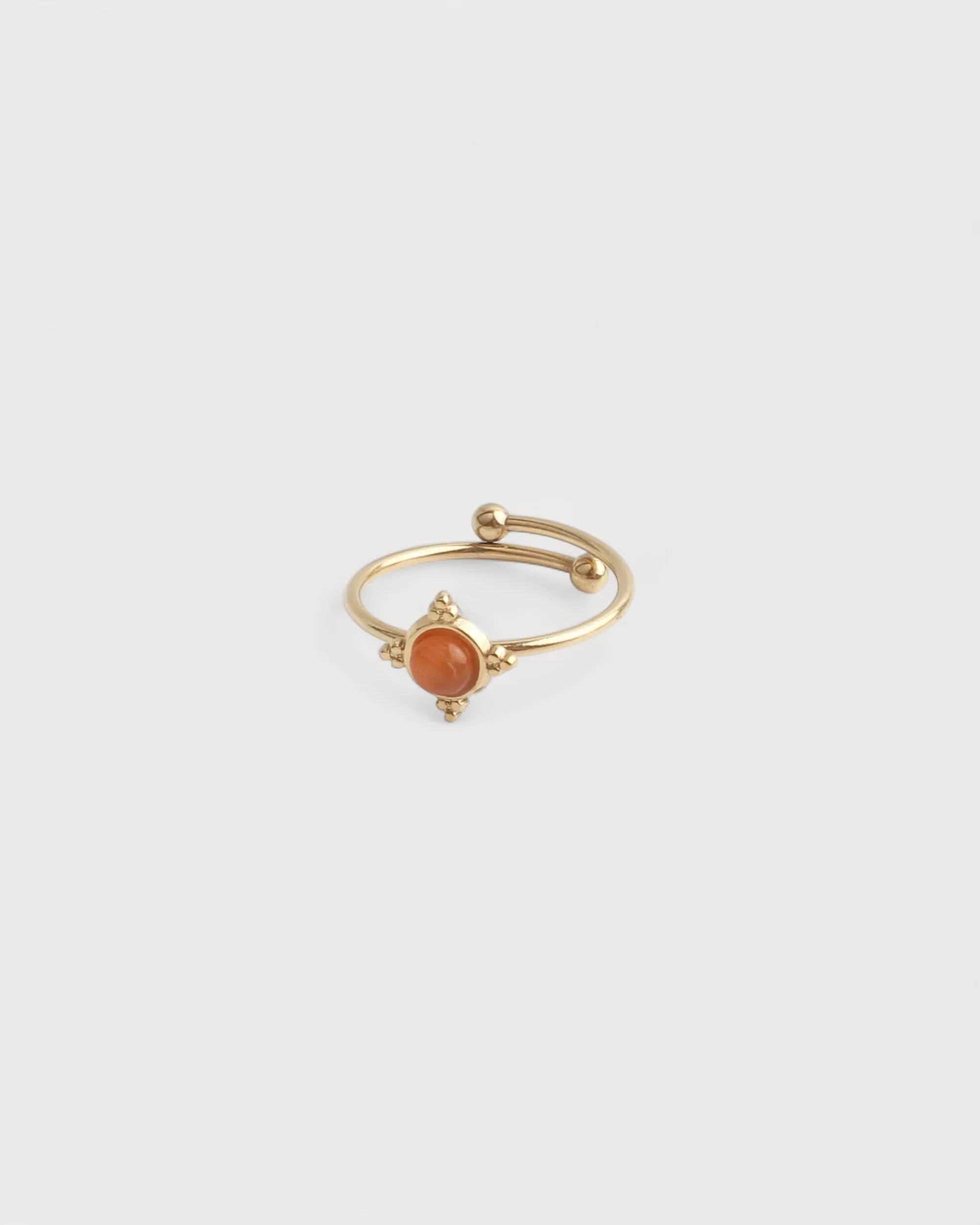 Minimalistic stone - Ring - Stainless Steel - Adjustable - Natural stone - Image 8
