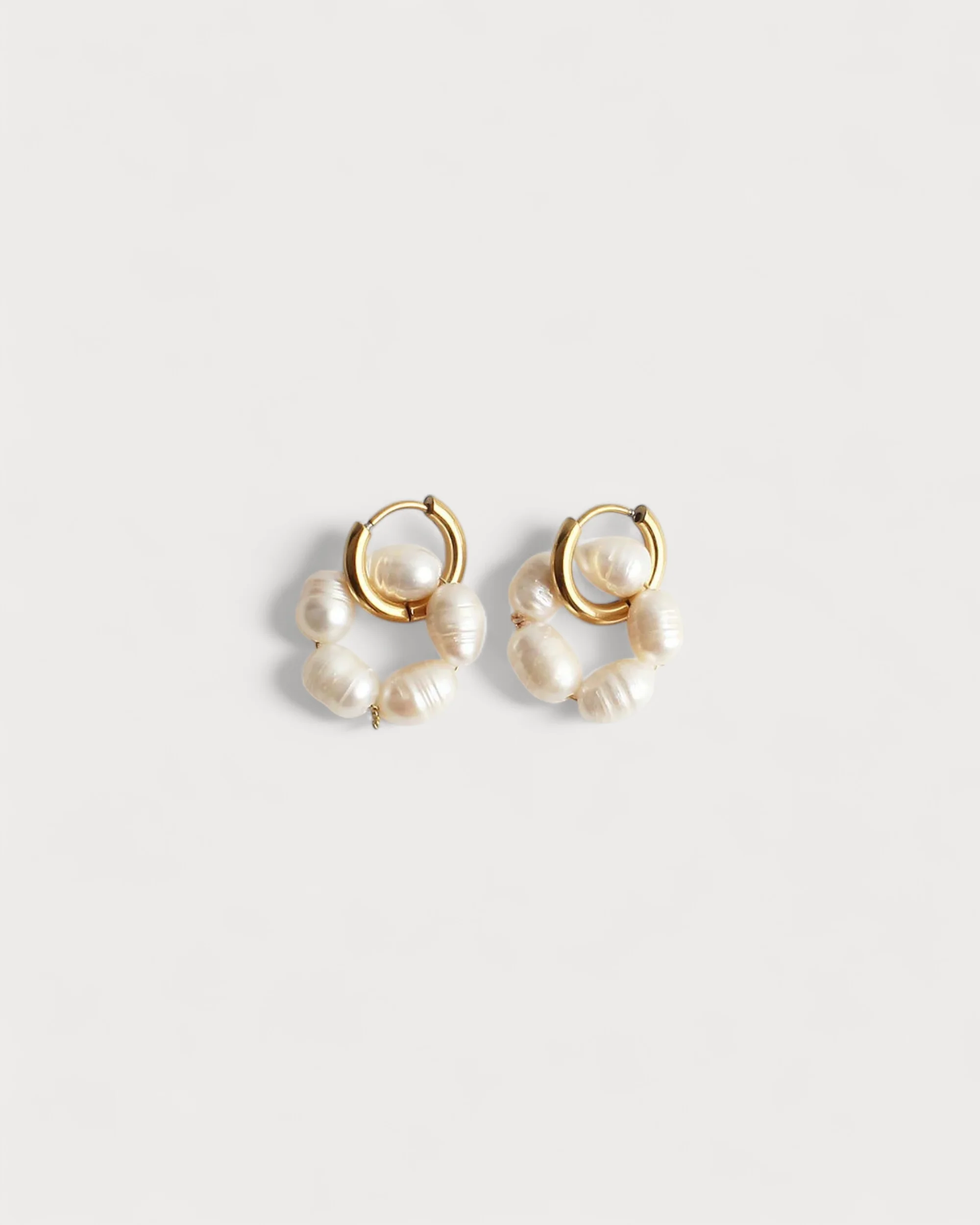 Mix Of Pearls - Earrings - Stainless Steel - Image 3