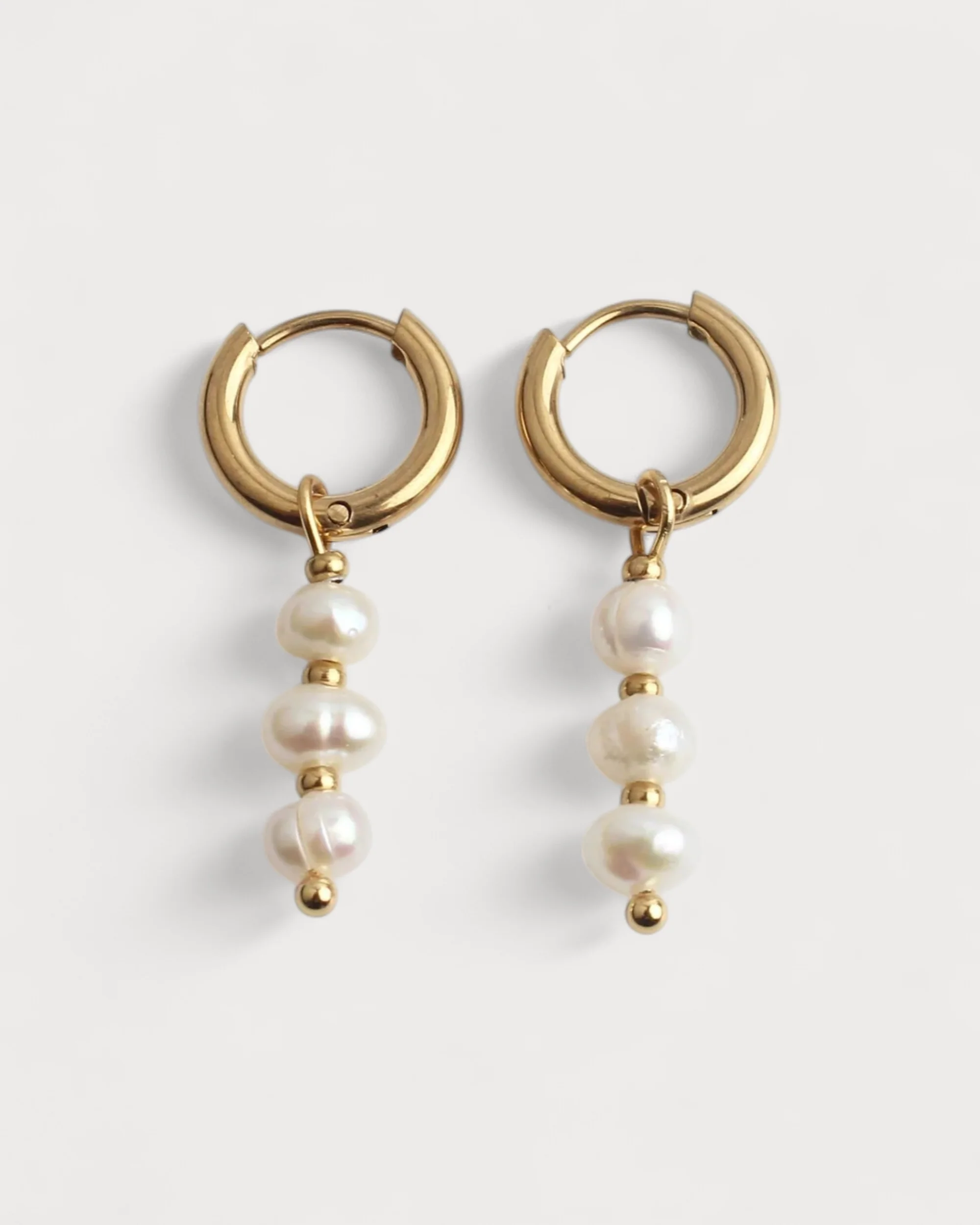 Mon Cheri - Earrings - Natural Stone - Stainless Steel - Image 3