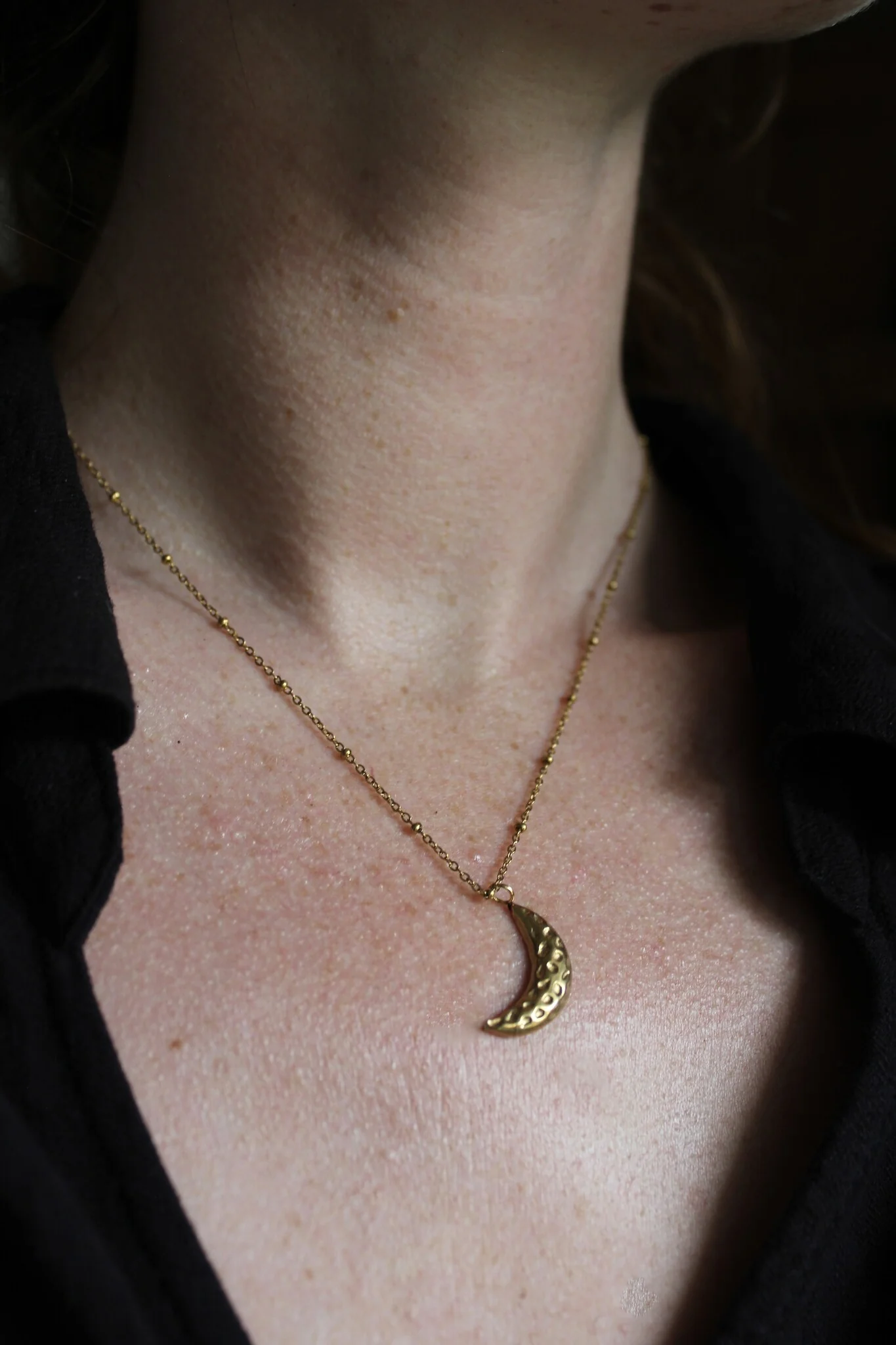 Moon - Necklace - Stainless Steel - Image 2