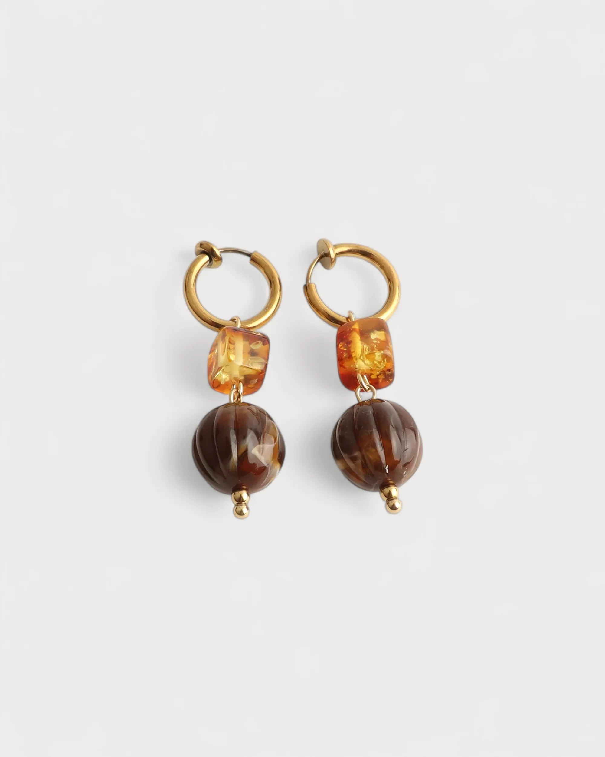 Noaline - Earrings - Clip On - Stainless Steel