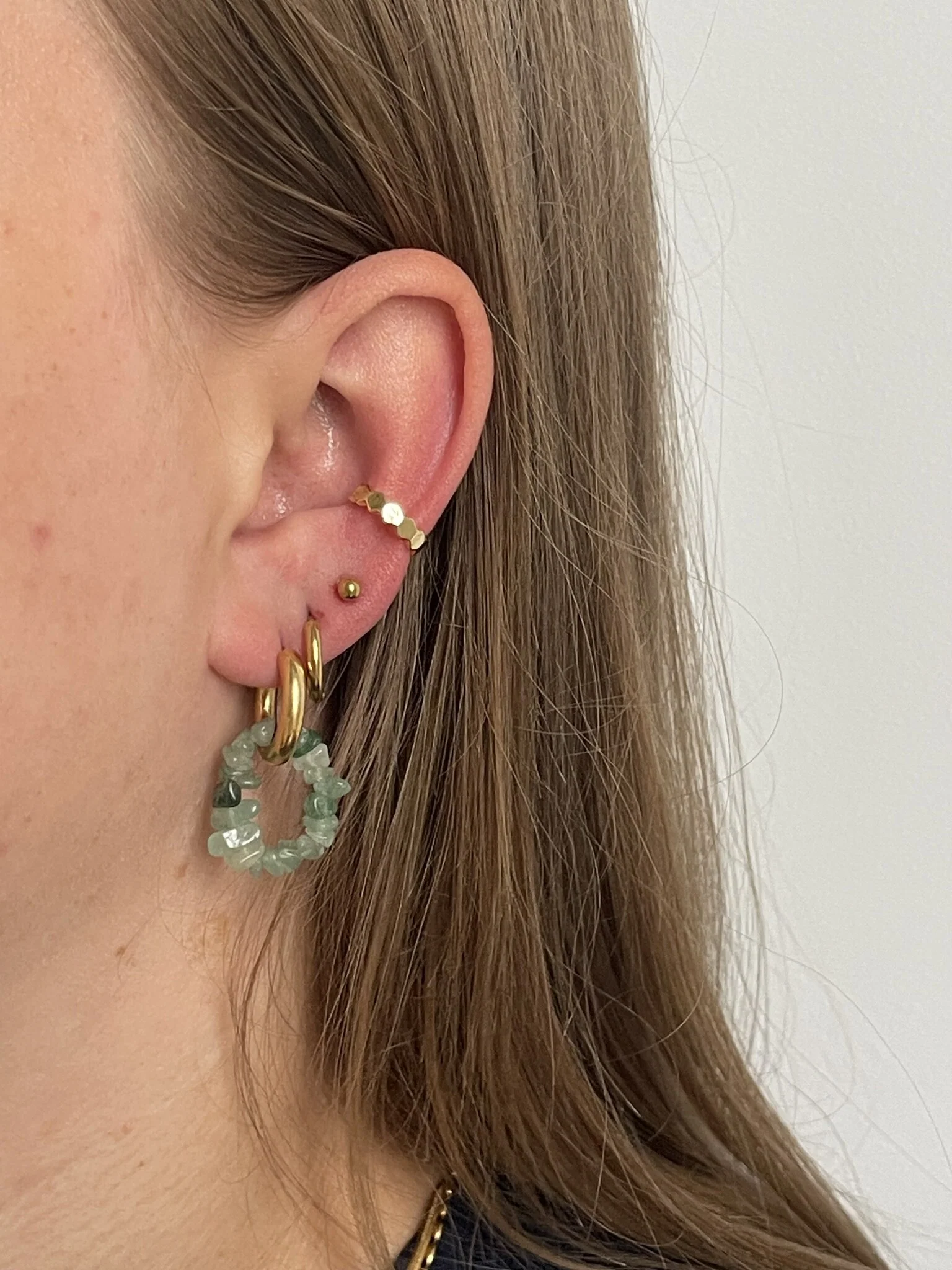 Nomi - Earrings - Natural stone - Stainless Steel - Image 3