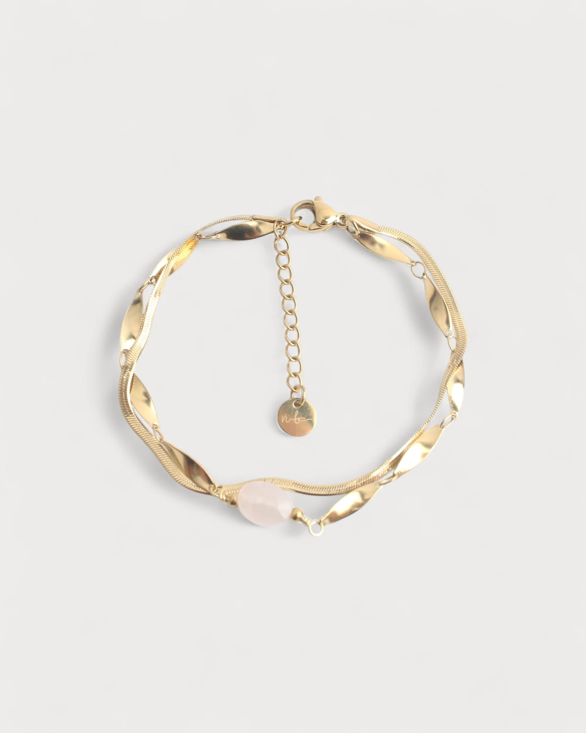 Noralie - Bracelet - Natural Stone - Stainless Steel - Image 4