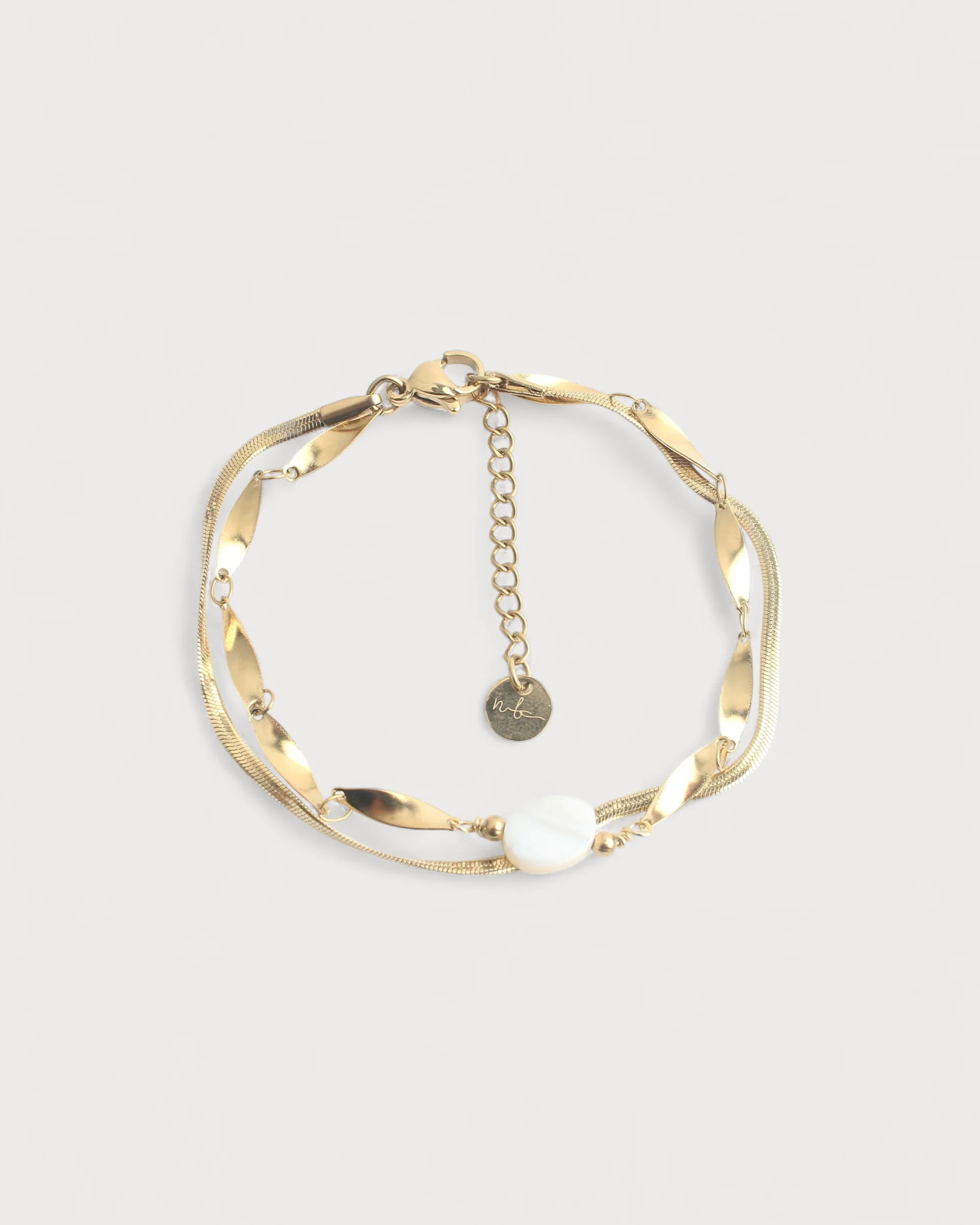 Noralie - Bracelet - Natural Stone - Stainless Steel - Image 5