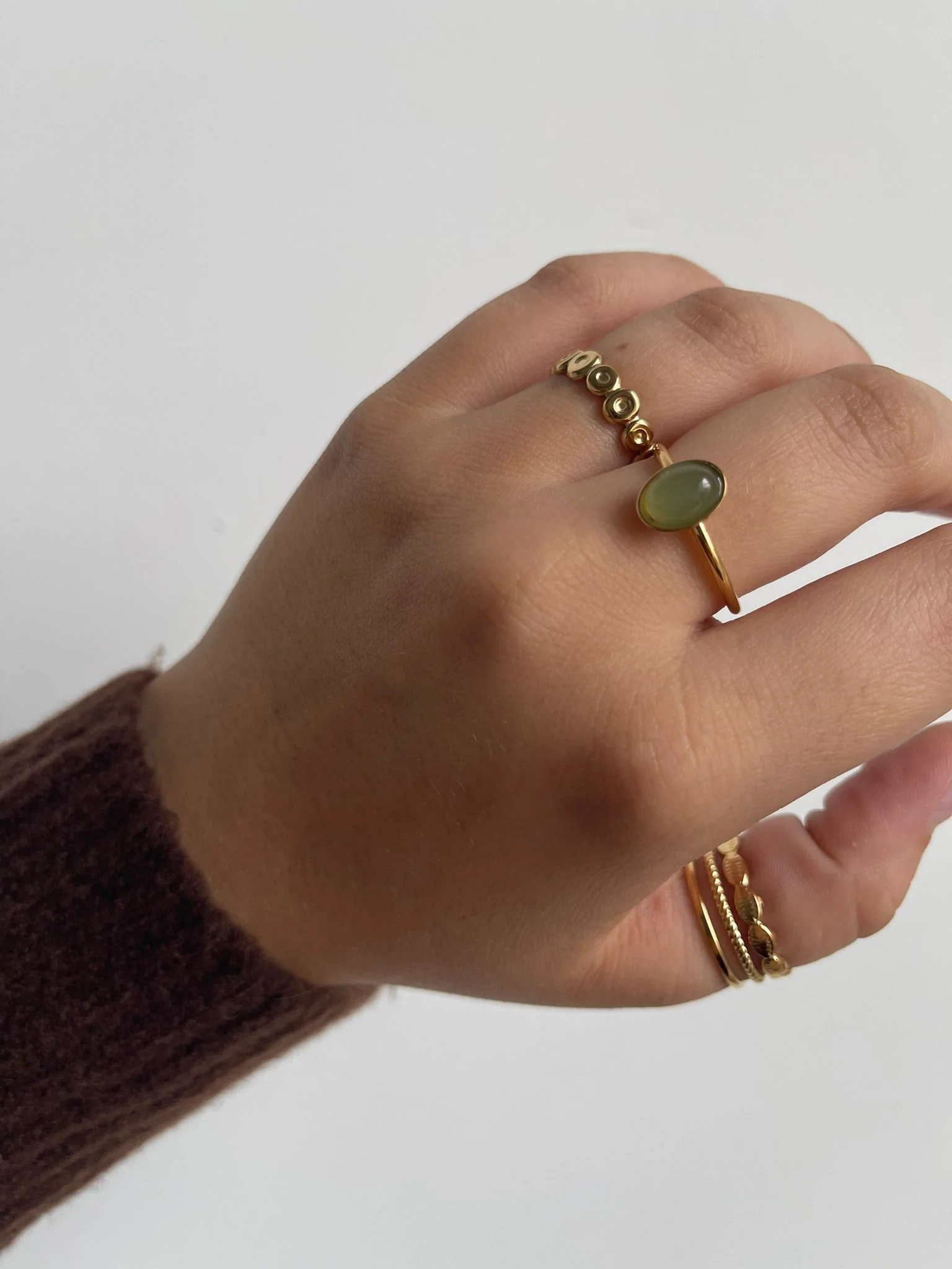 Olive - Ring - Stainless Steel - Adjustable - Image 7