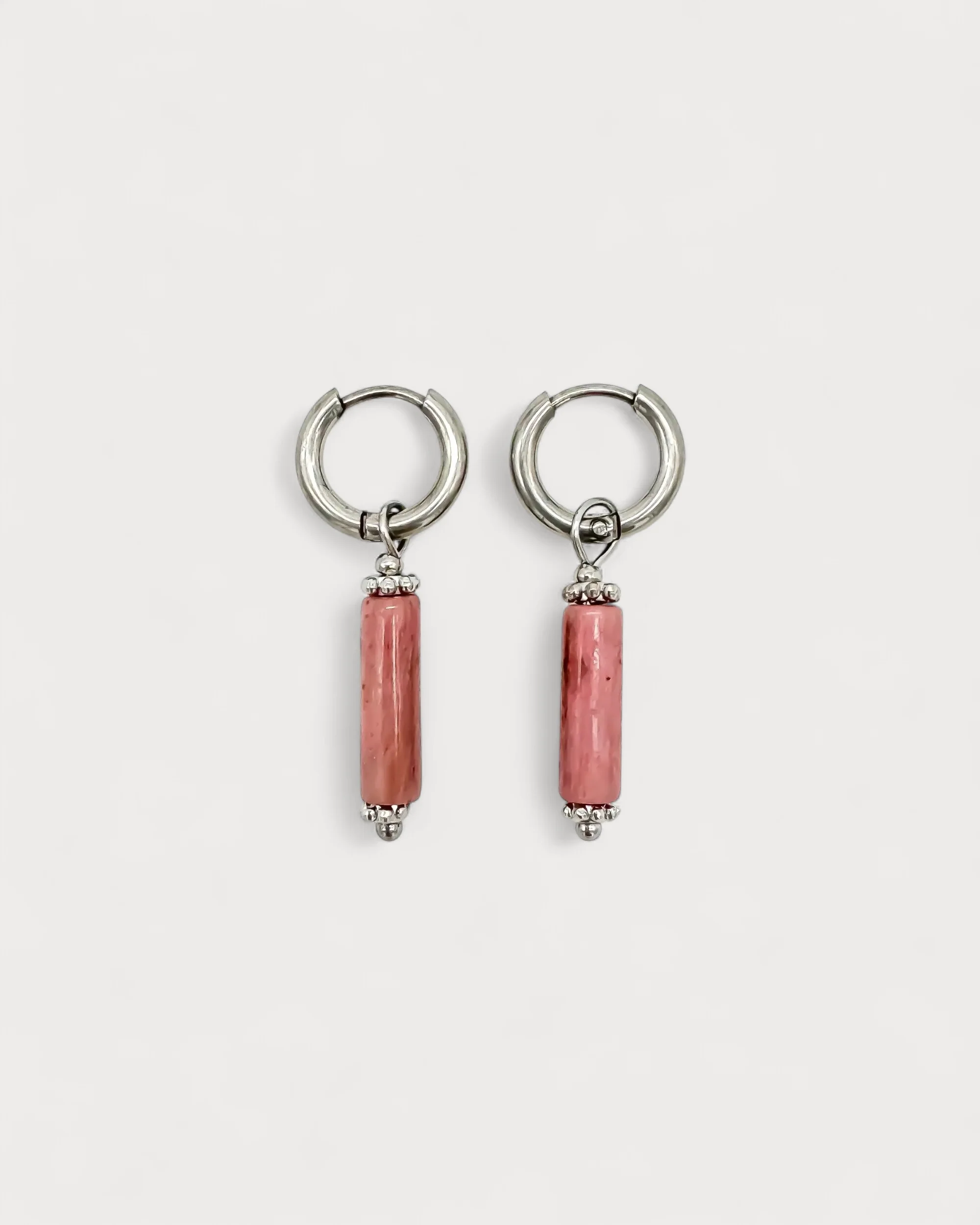 Olivia - Earrings - Natural Stone - Stainless Steel - Image 3